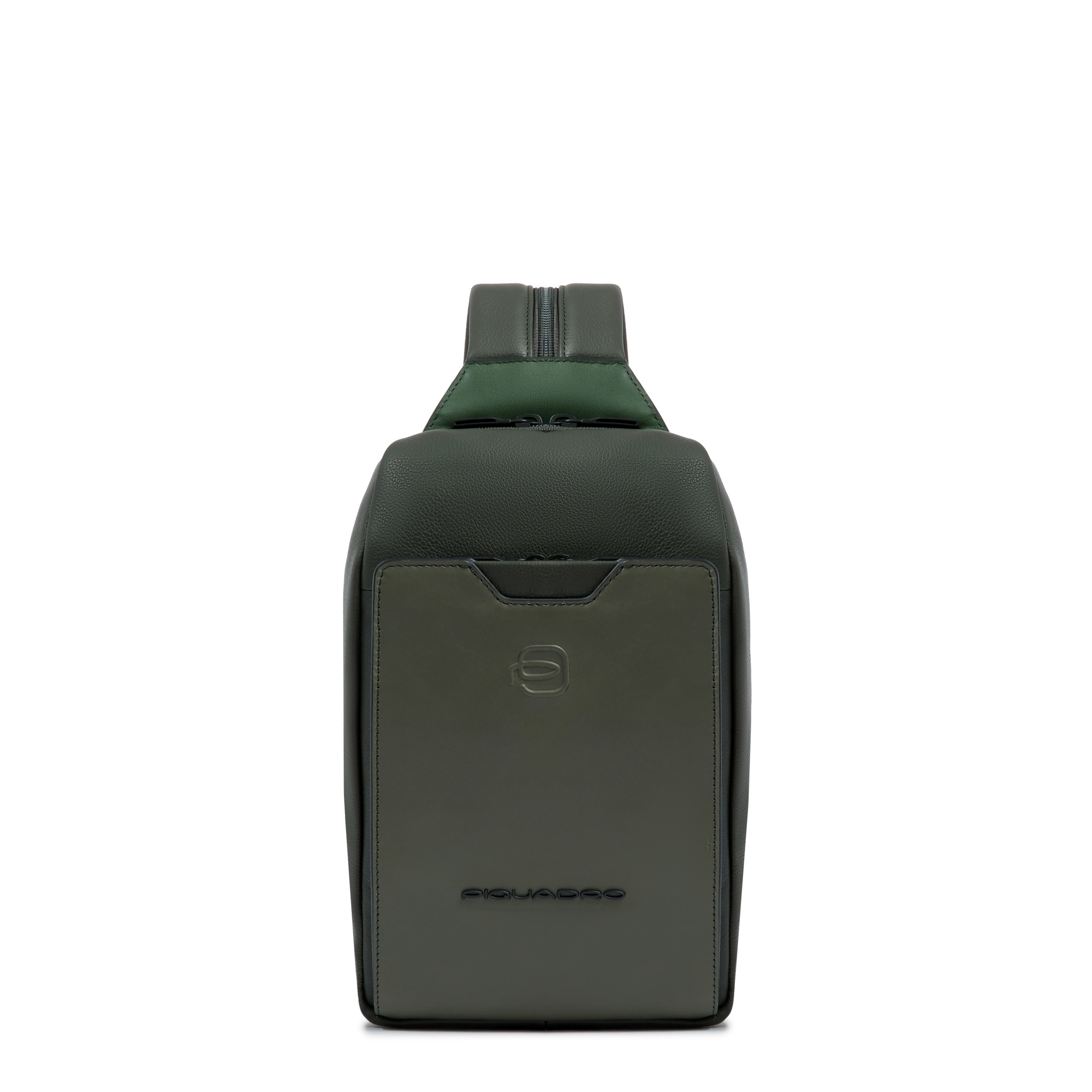 Convertible chest bag into backpack PIQUADRO Green