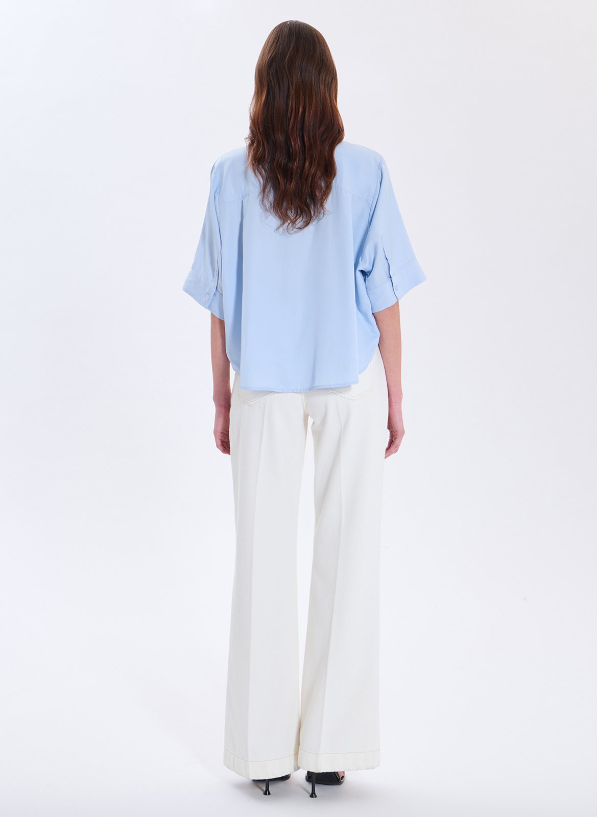 Chemise oversize col classique ZAPA Bleu