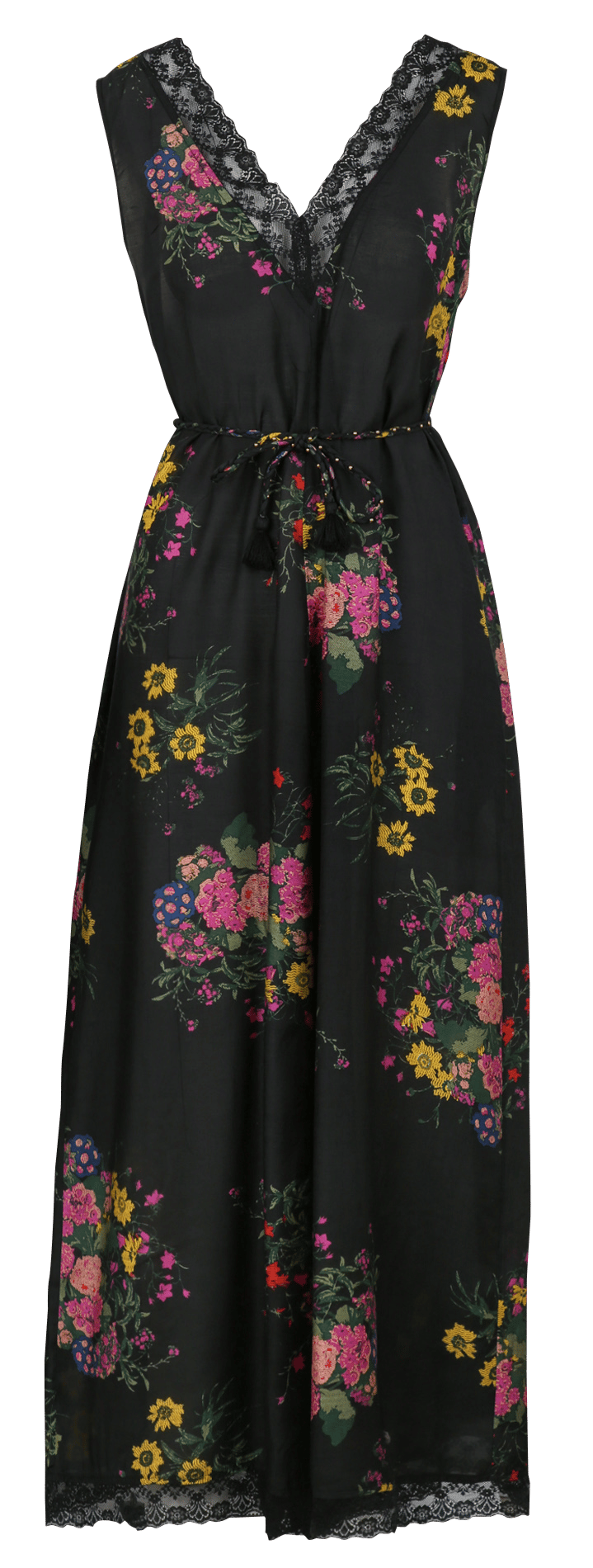 Oversize Baumwollweste mit Häkeldetails und Plumetis MES DEMOISELLES Mehrfarbig