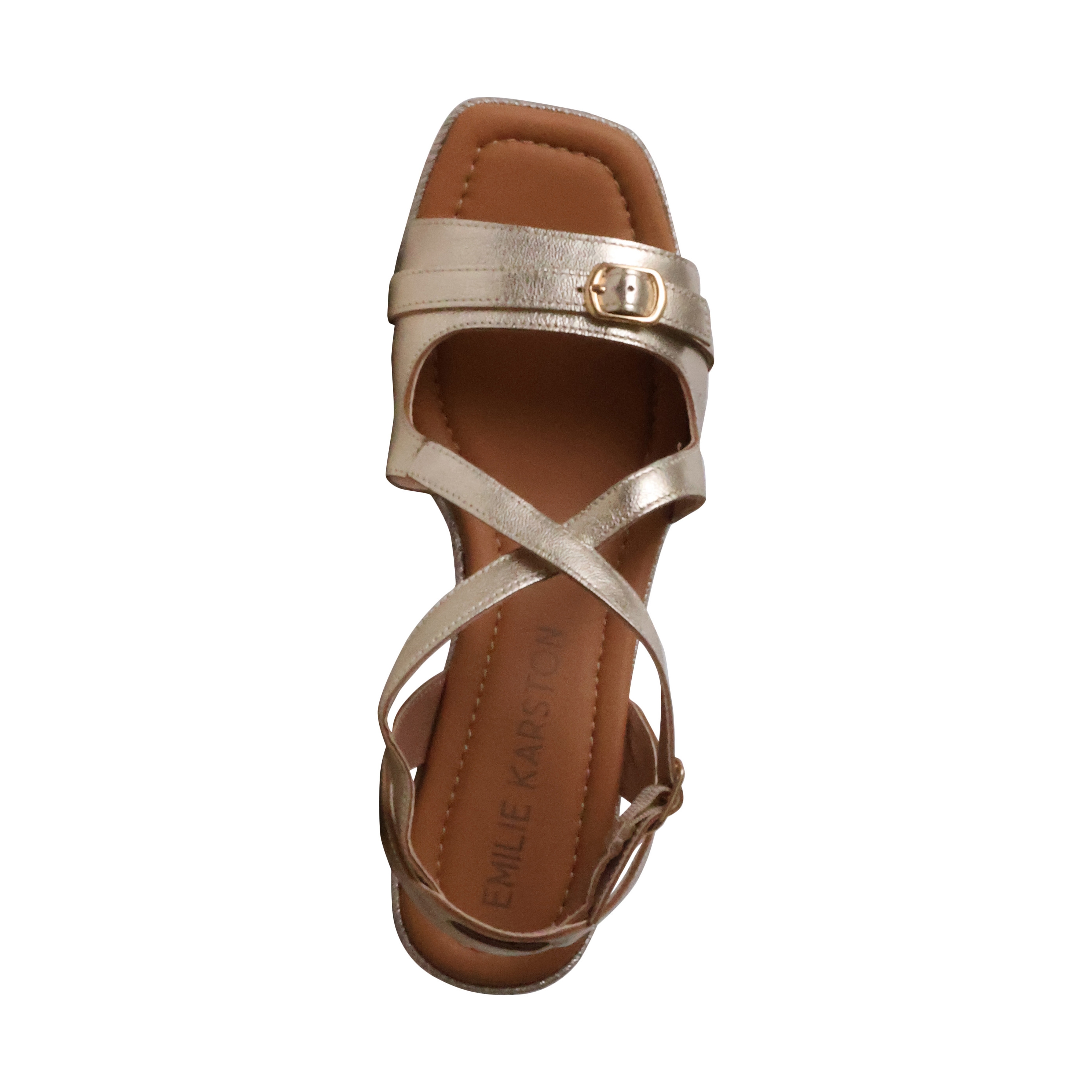Napolie leather wedge sandals EMILIE KARSTON Grey