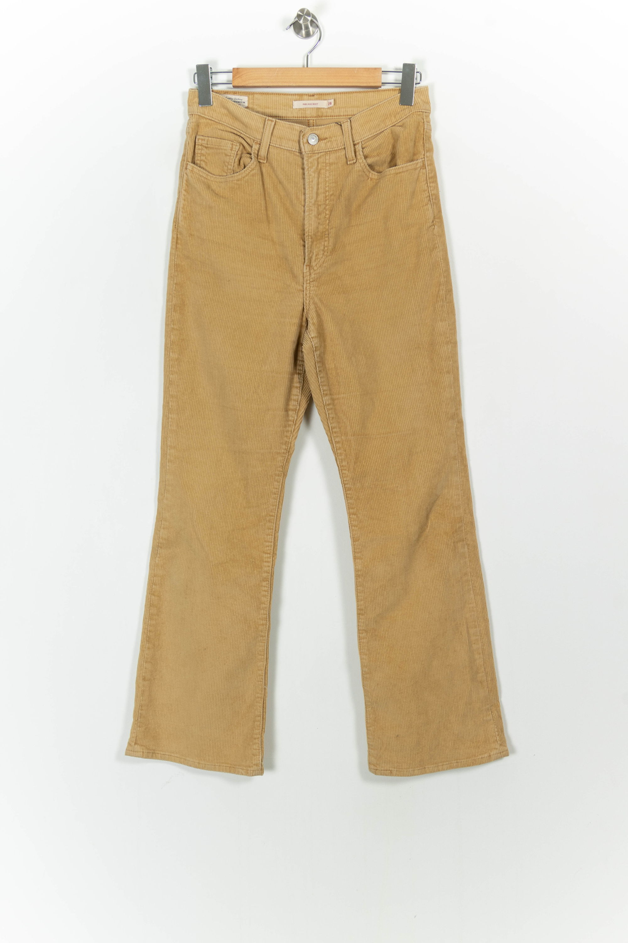 Cropped slim jeans with studs LEVI'S - Seconde main Beige