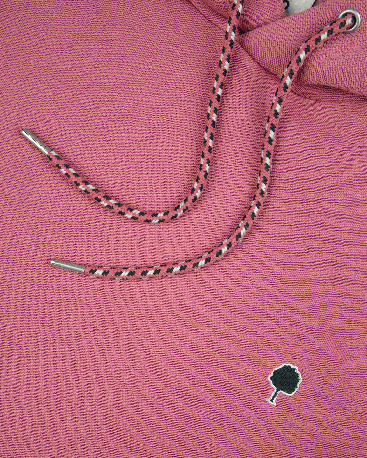 Gerade geschnittenes Kapuzensweatshirt aus Baumwoll-Mix FAGUO Rosa