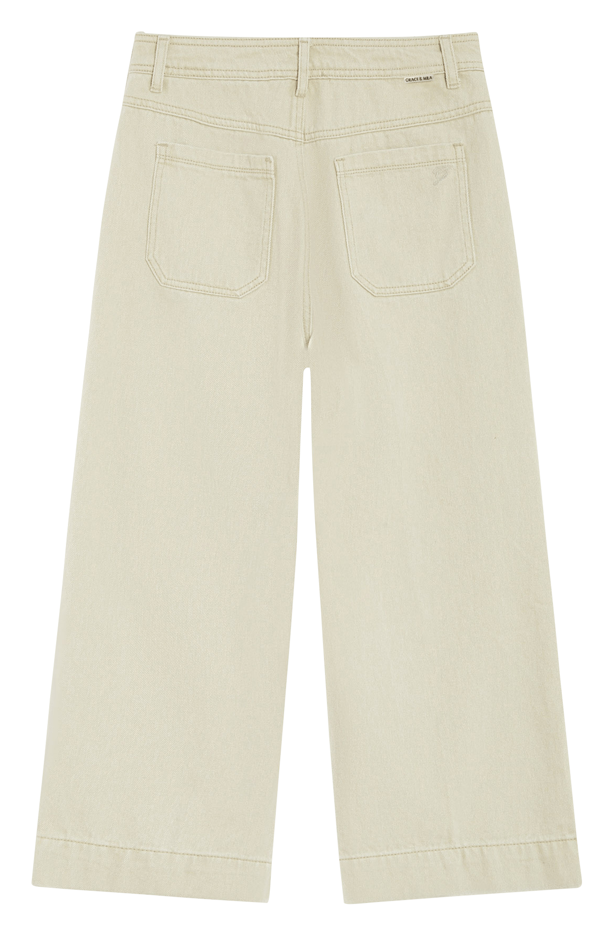 Katoenen, cropped jeans GRACE ET MILA Beige