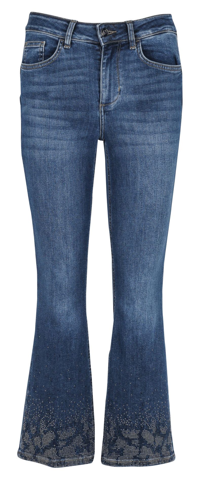 Schlaghose mit Strass LIU JO Blau