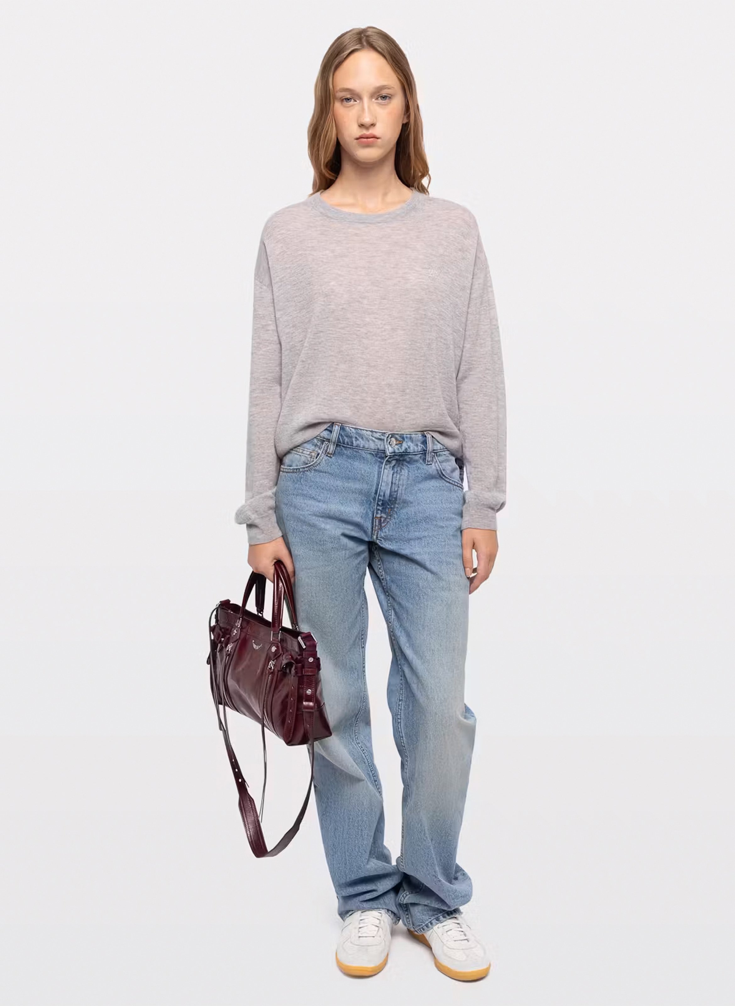 Sac bandoulière en cuir ZADIG&VOLTAIRE Violet