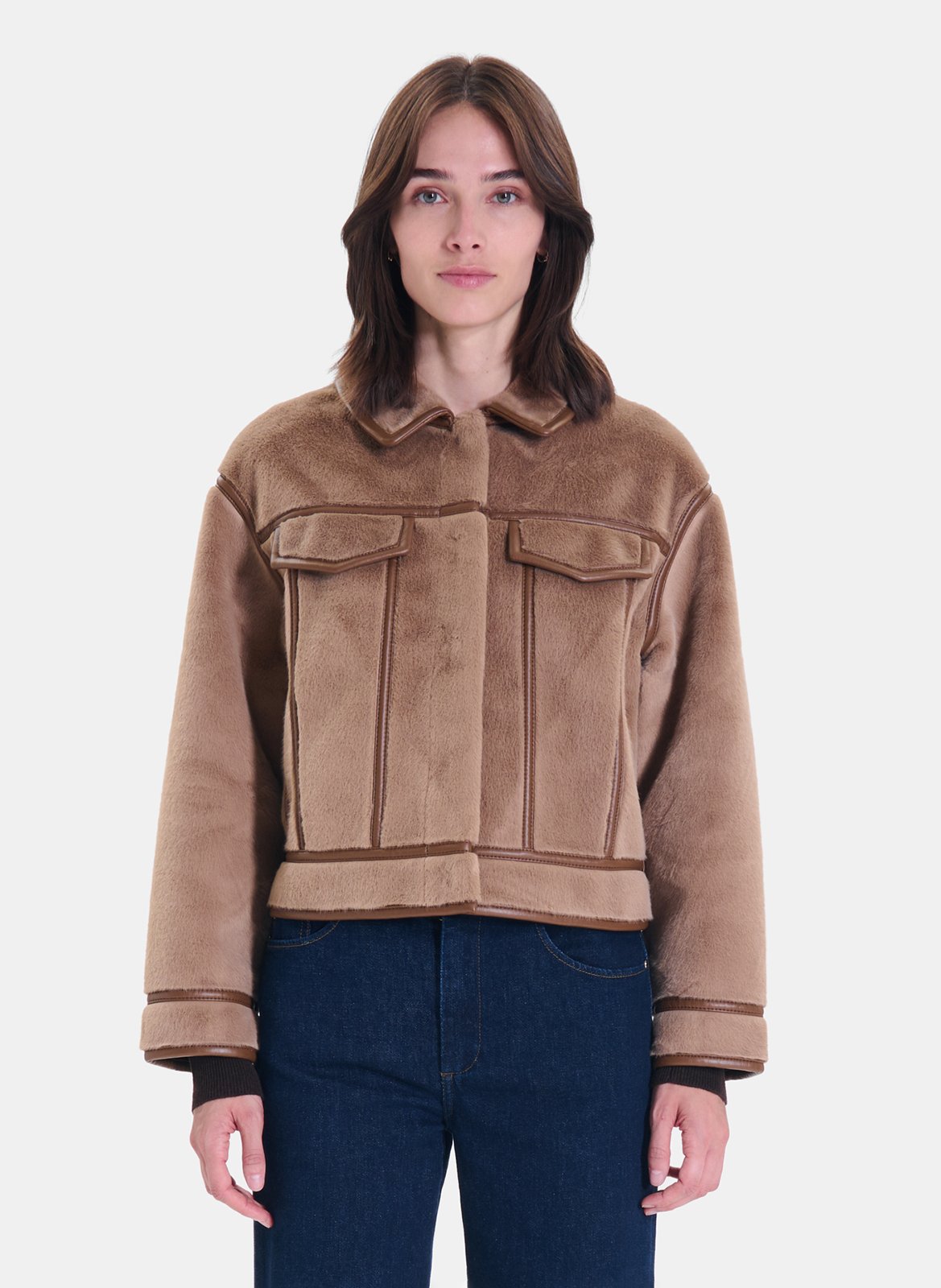 Short reversible oversized jacket ZAPA