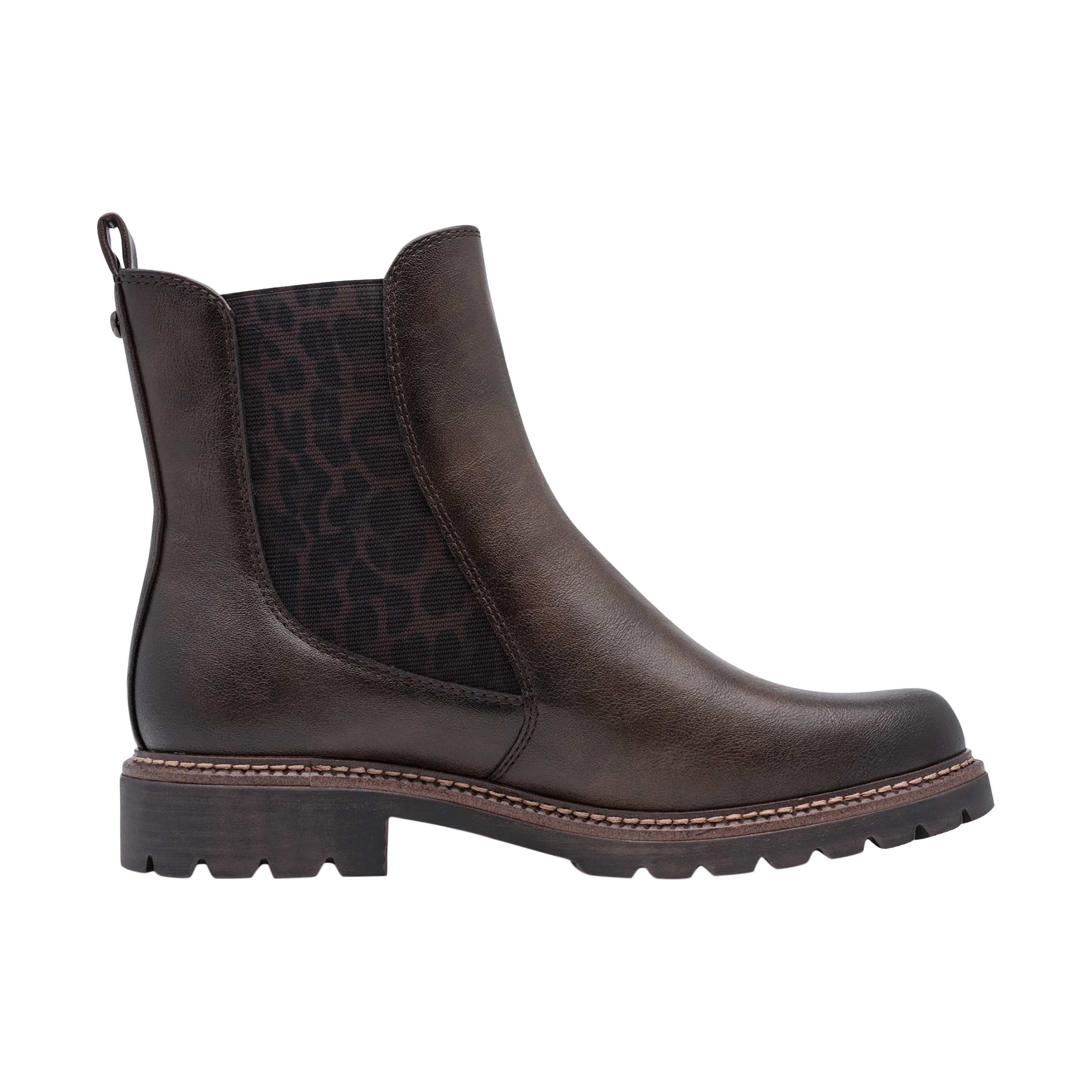Slip-on booties TAMARIS Brown