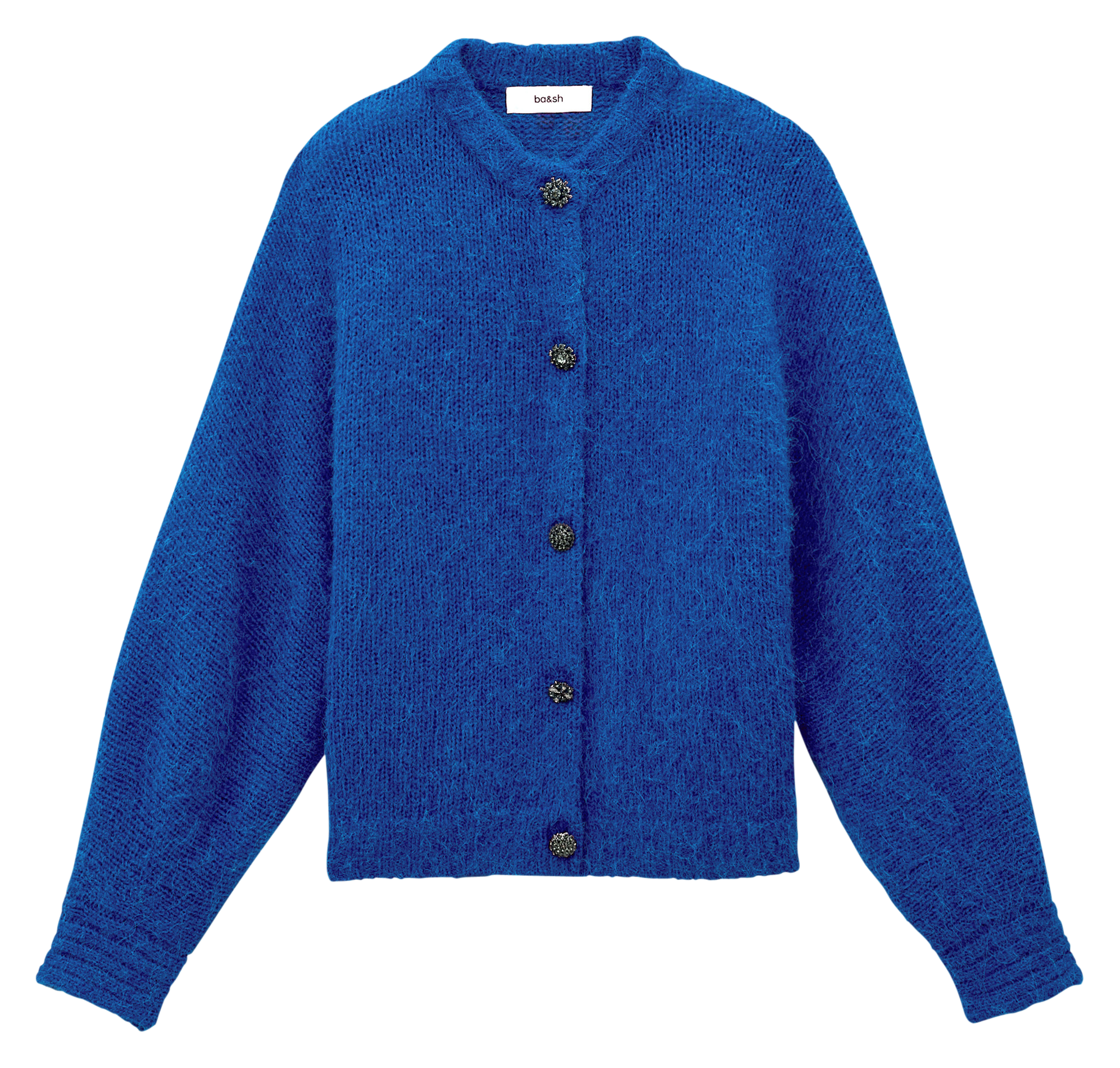 Straight wool-blend cardigan BA&SH Blue