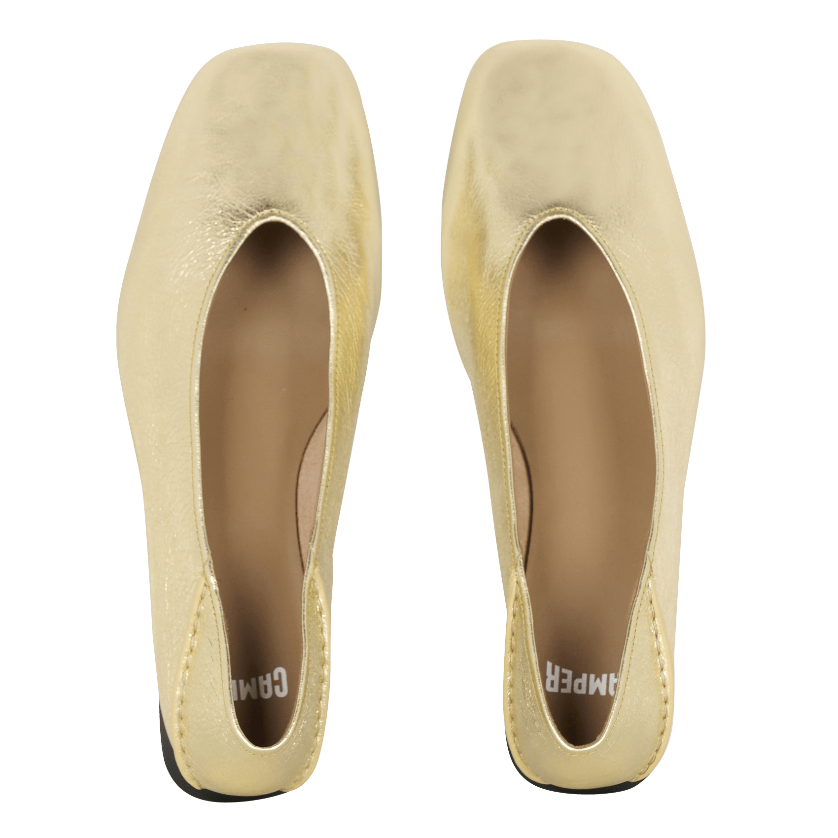 Rindsleder Ballerinas | Gelb CAMPER Damen