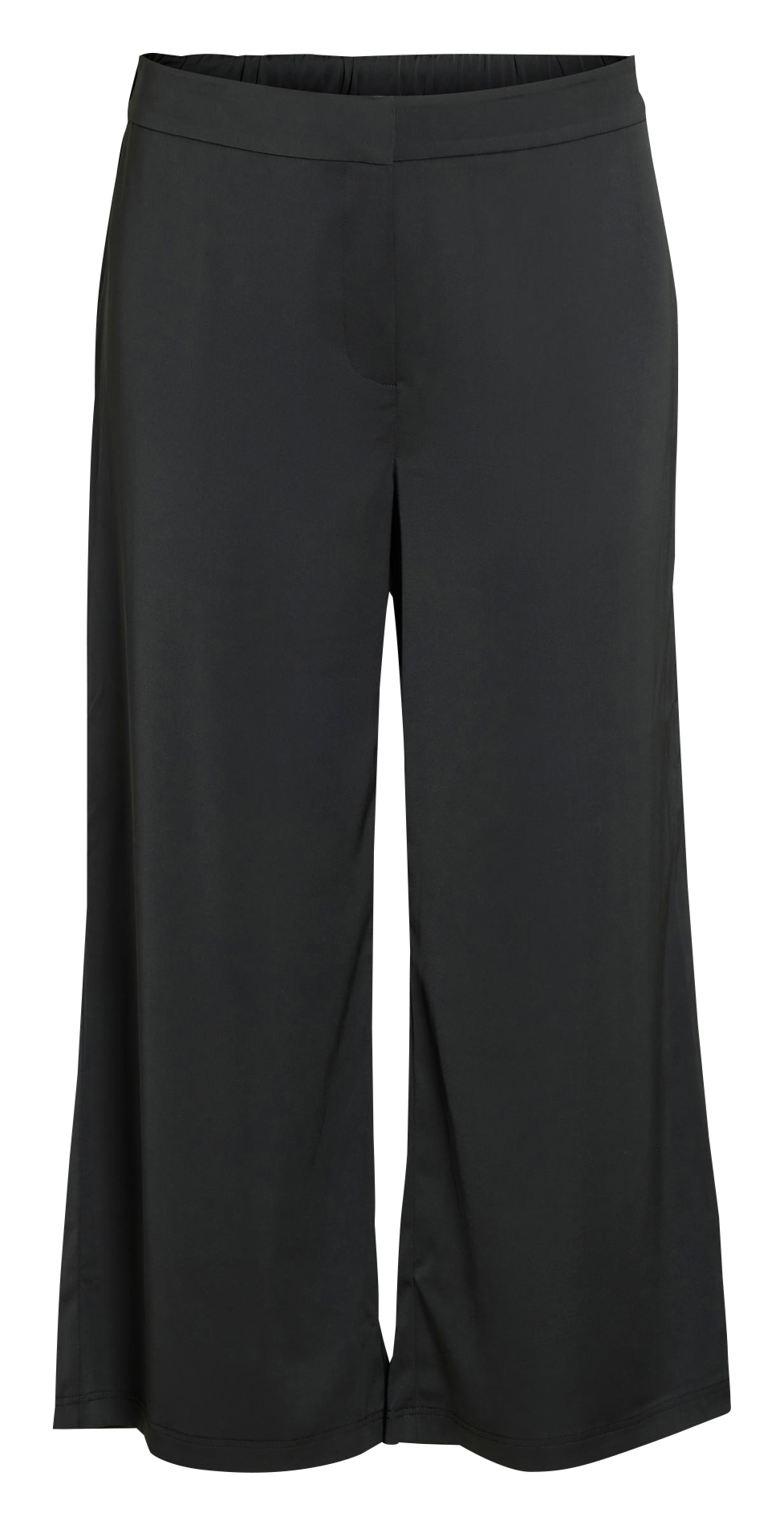 Pantalon droit taille haute en satin EVOKED Noir