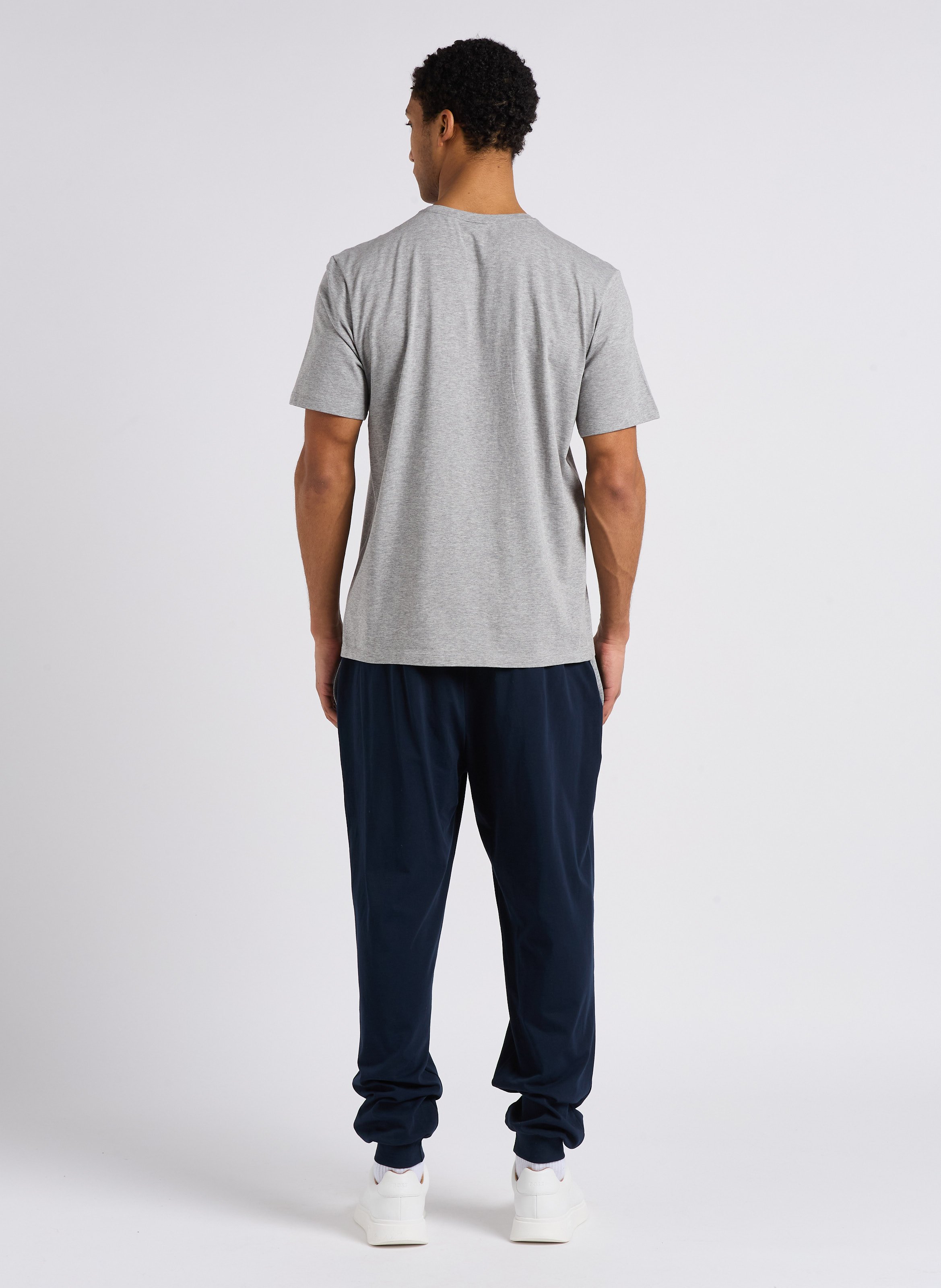 Straight-leg cotton track pants BOSS Blue