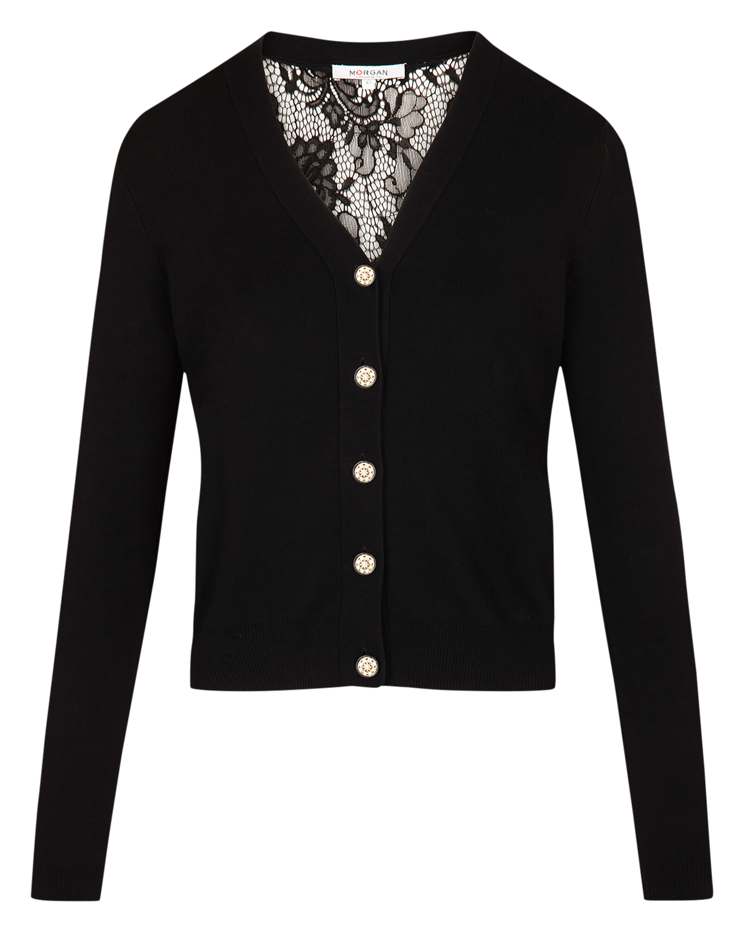 Strickjacke - Schalkragen MORGAN Schwarz