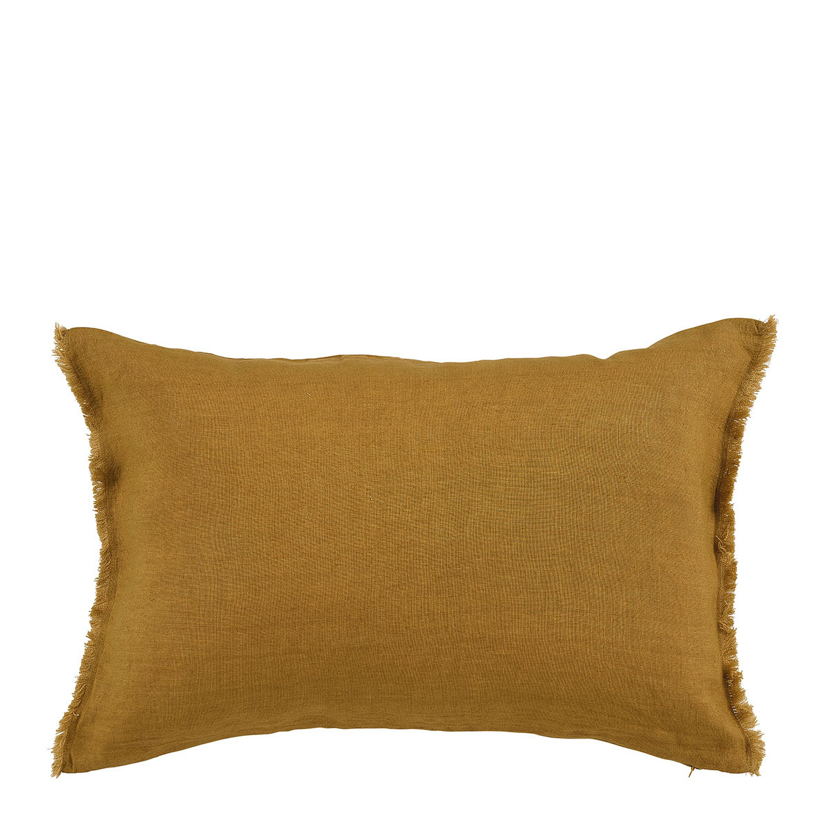 Linen cushion cover BLANC D'IVOIRE Yellow