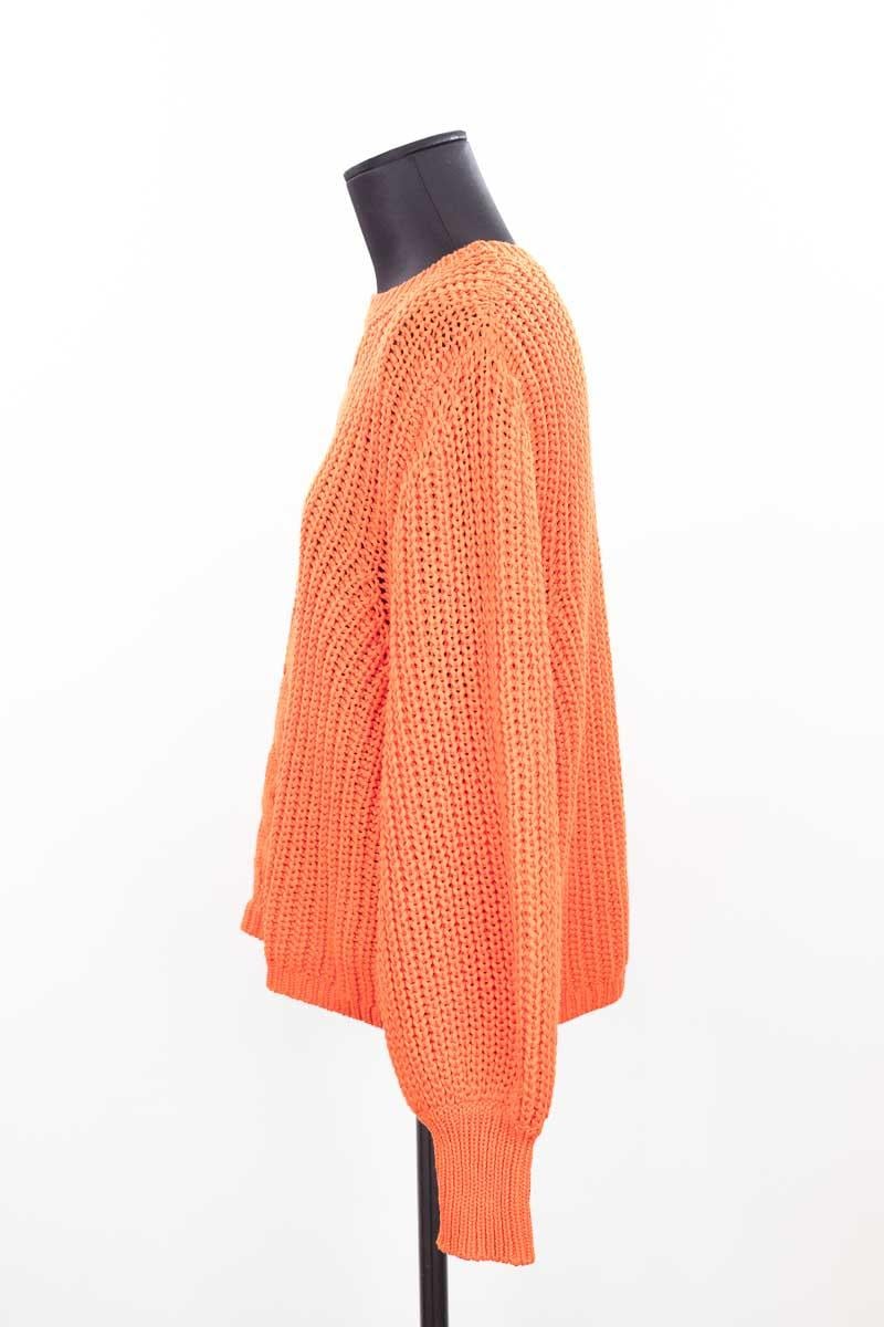 Cotton pullover SEZANE - Seconde main Orange