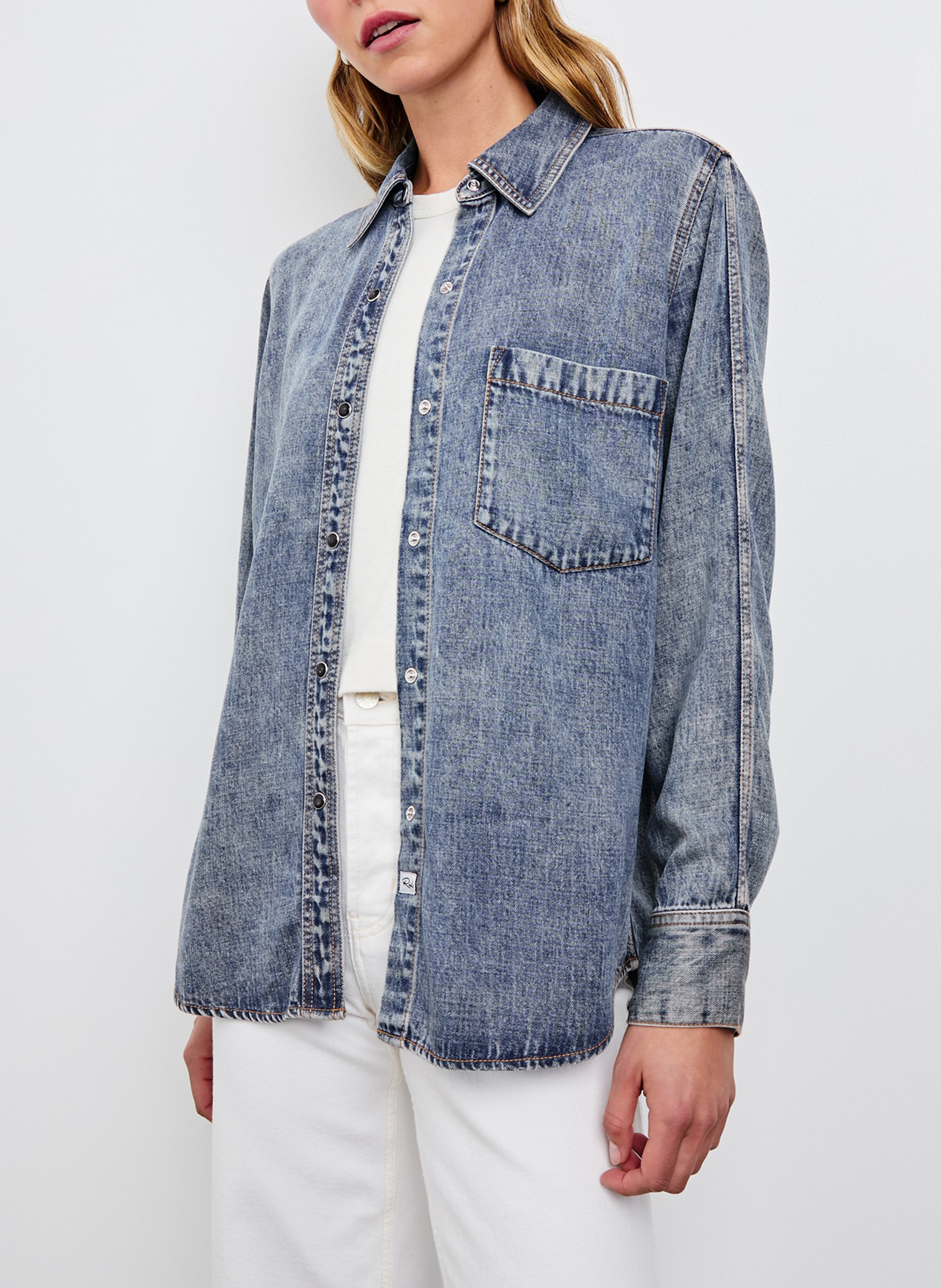 Chemise col classique RAILS Blue