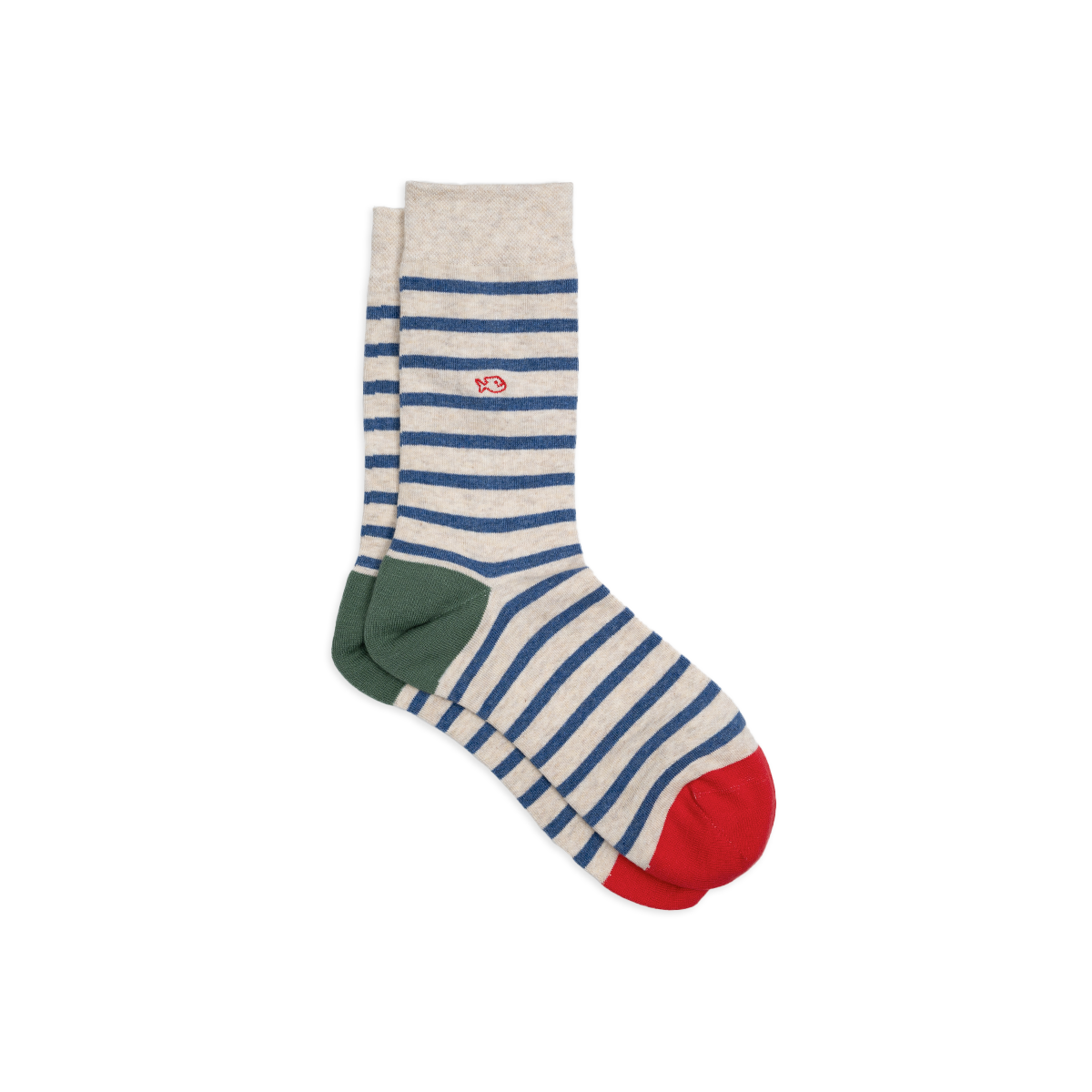 Combed cotton socks with wide stripes BILLYBELT