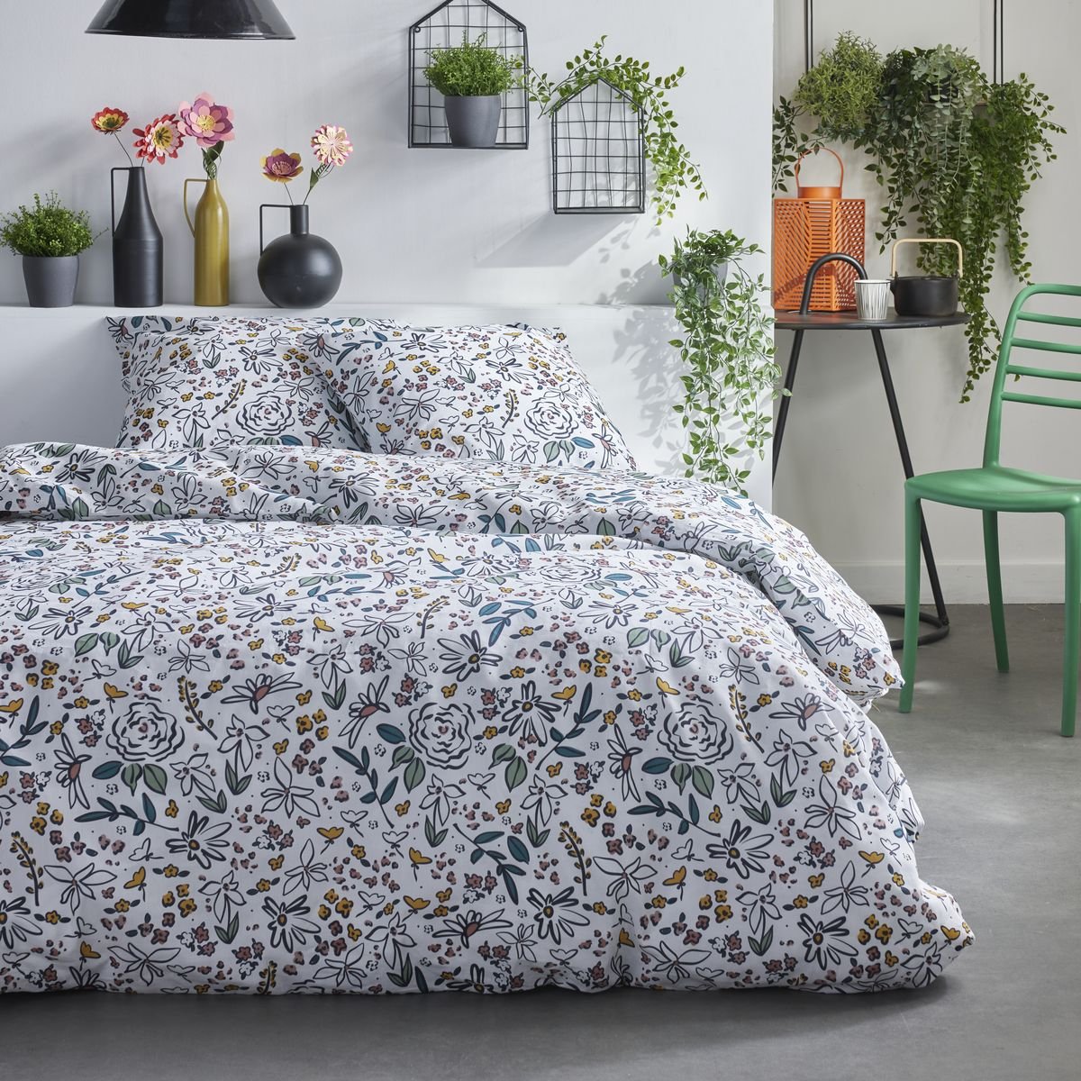 Cotton bedding set TODAY LINGE DE MAISON White