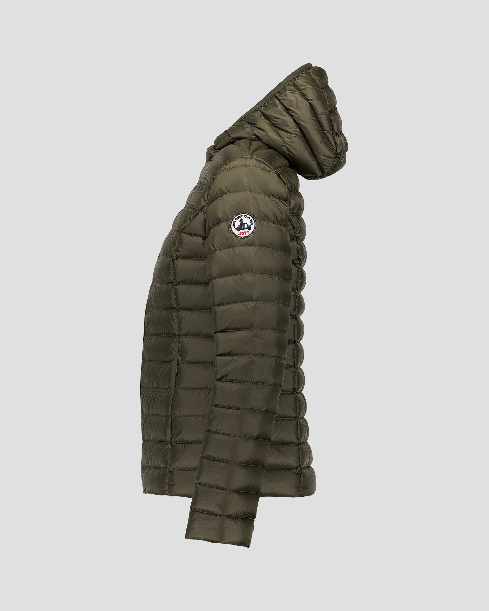 Lightweight hooded puffer jacket Cloe JOTT Green