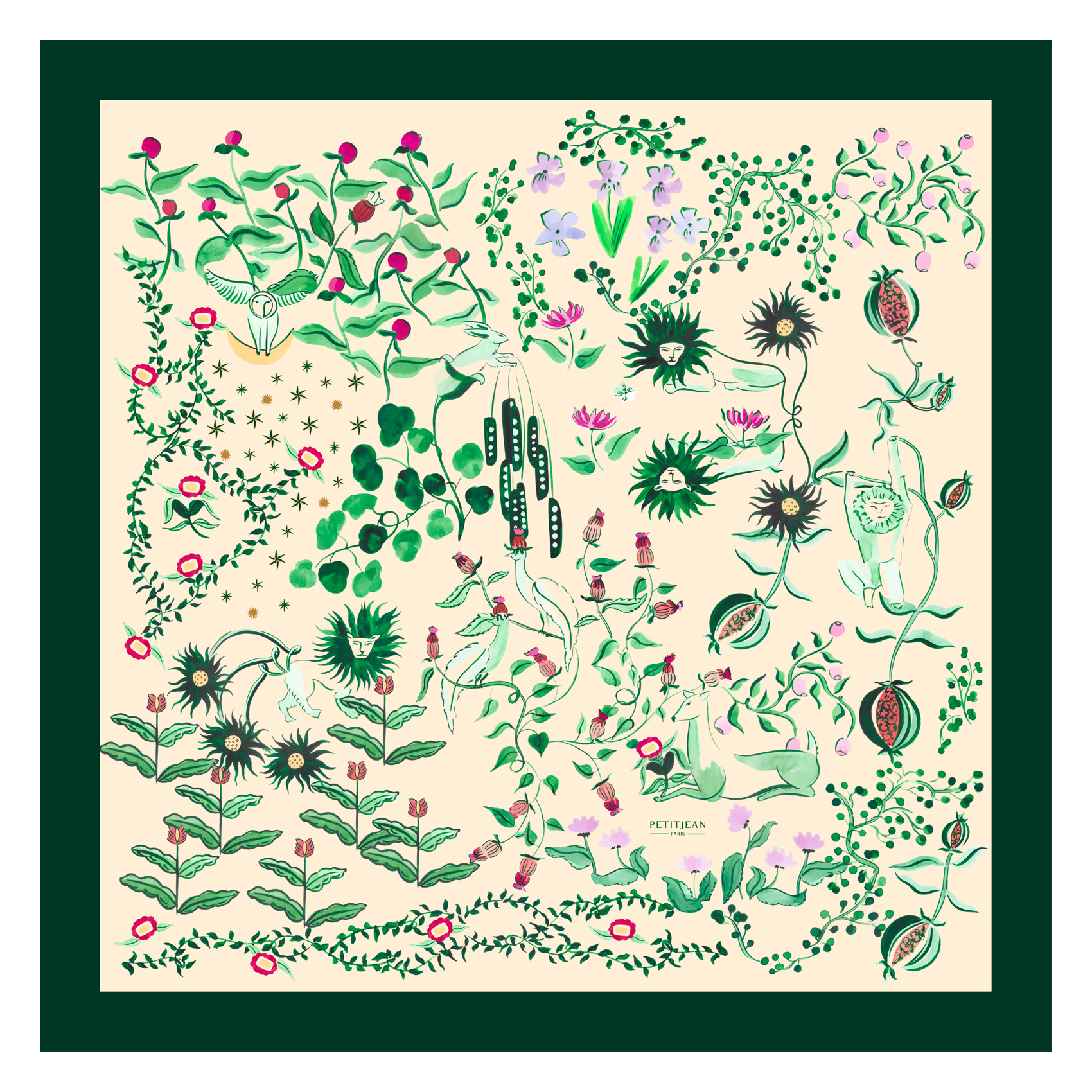 Floaty silk scarf PETITJEAN PARIS Blue