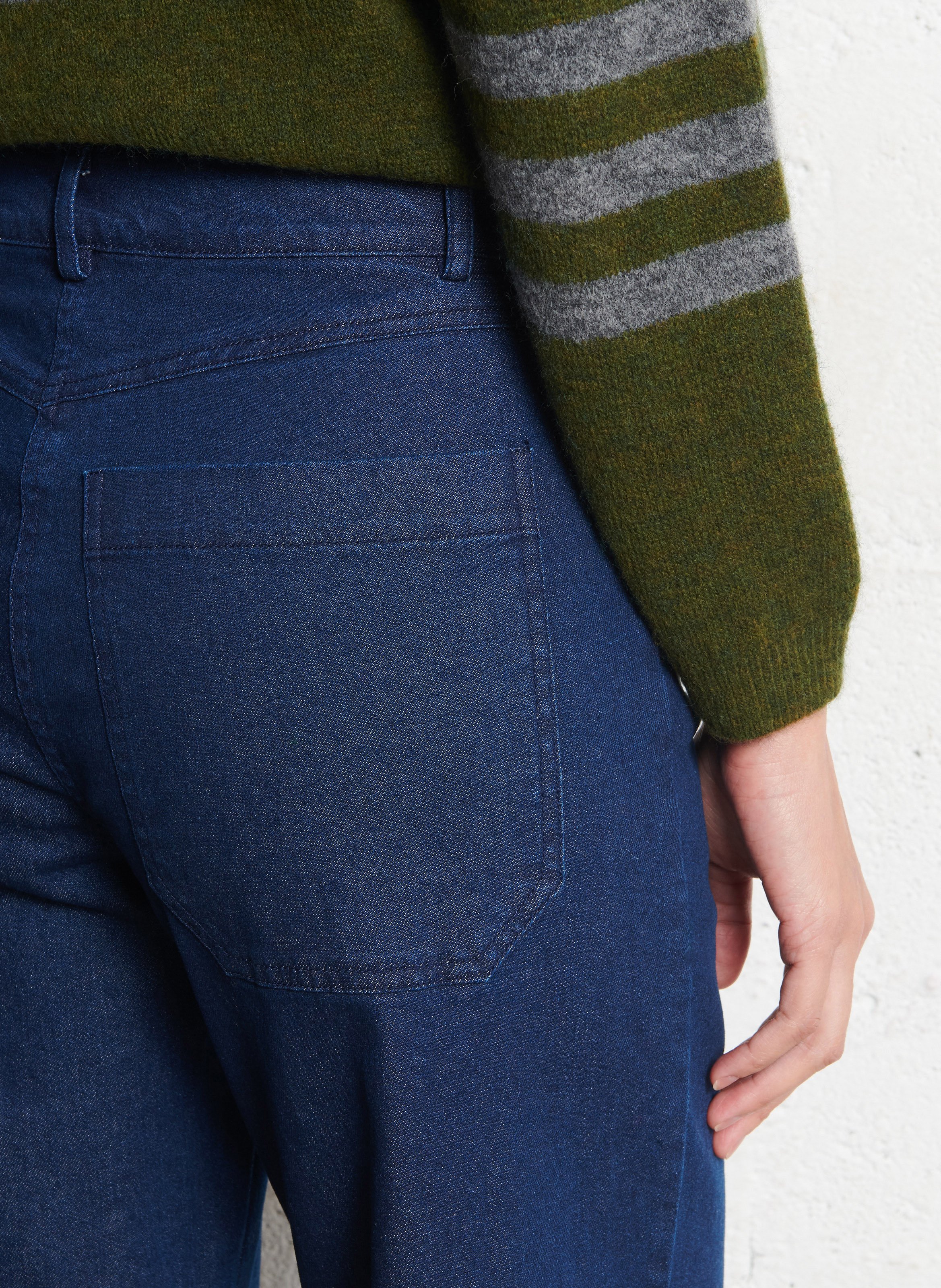 Jean droit en coton mélangé NICE THINGS Bleu