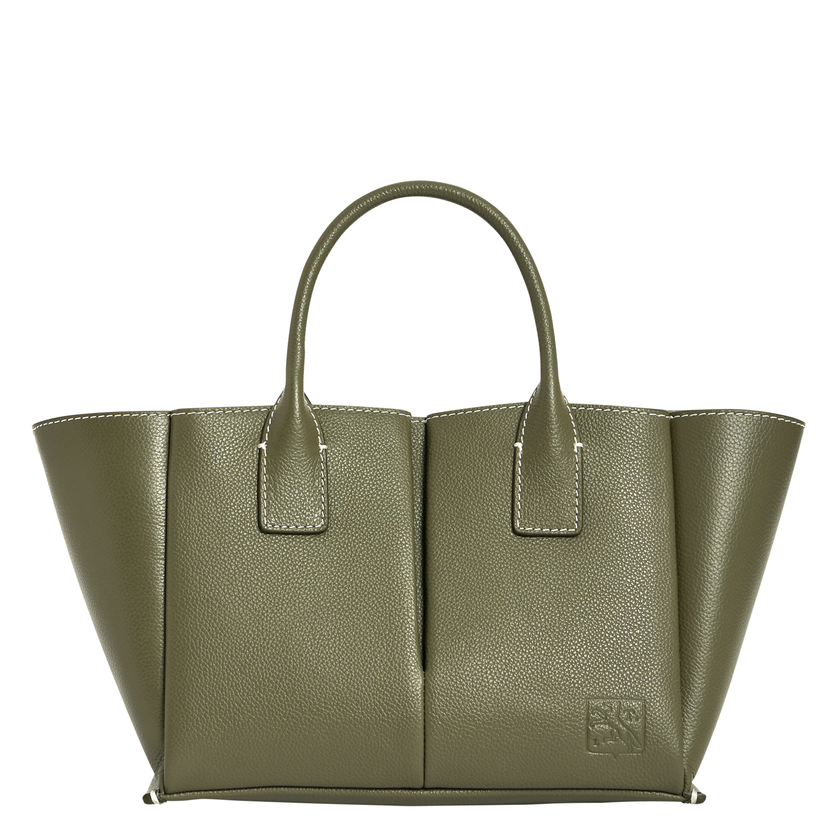 Sac porté main en cuir LE TANNEUR Vert