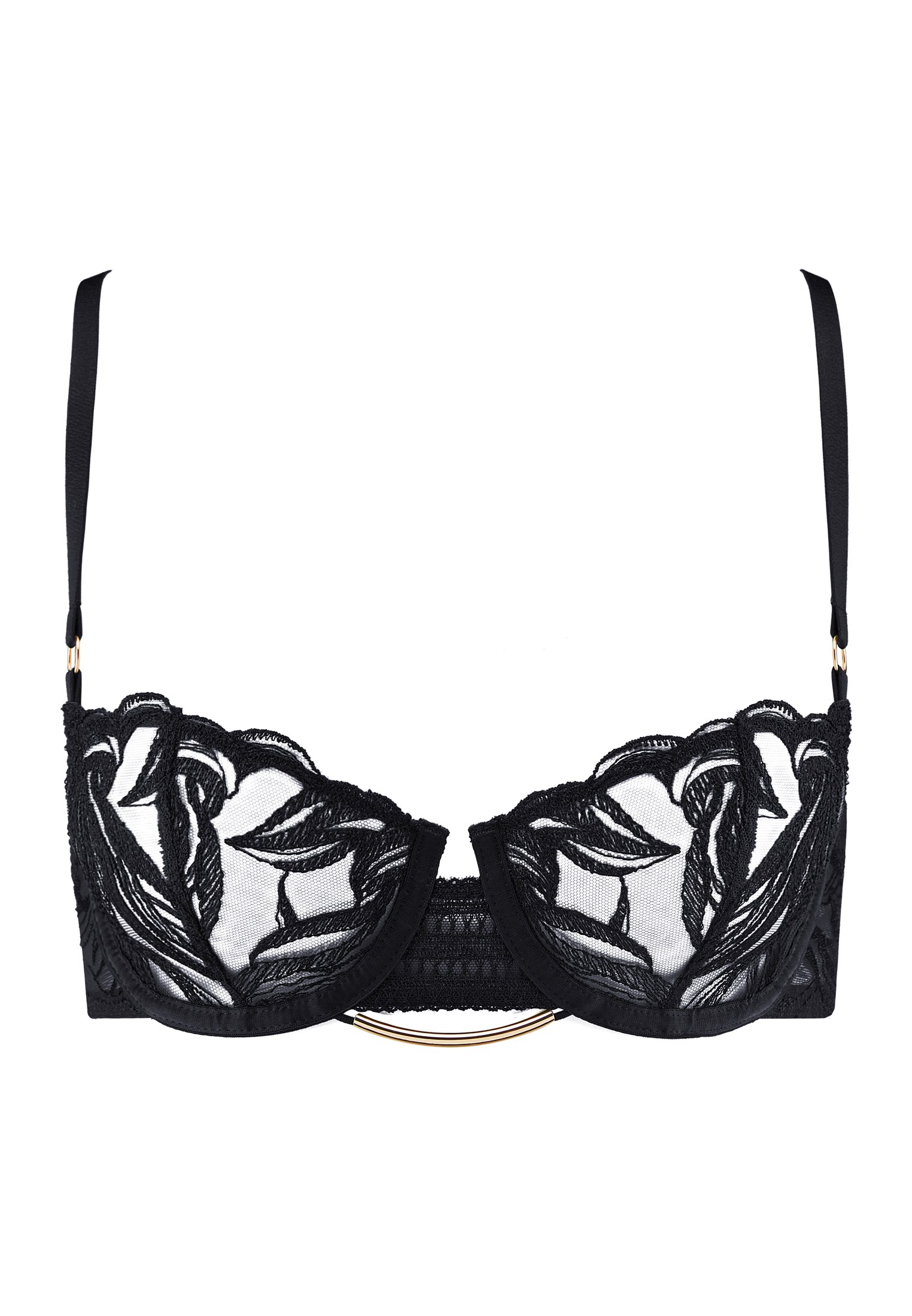 Underwired demi-cup bra AUBADE Black