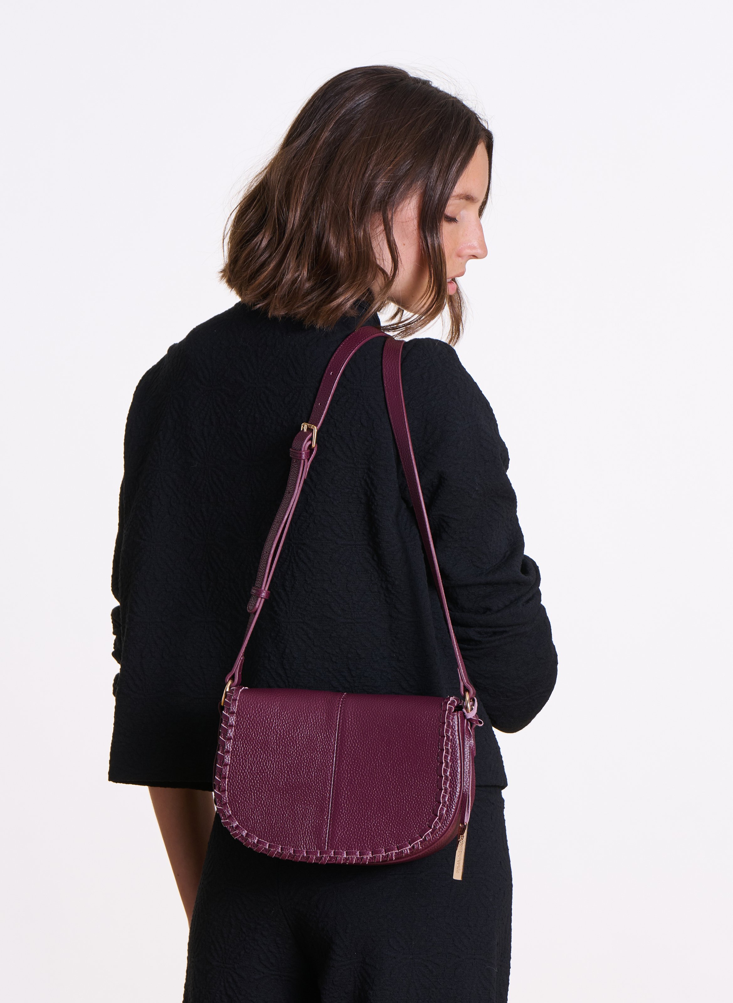 Dori leather shoulder bag LA FEE MARABOUTEE Red