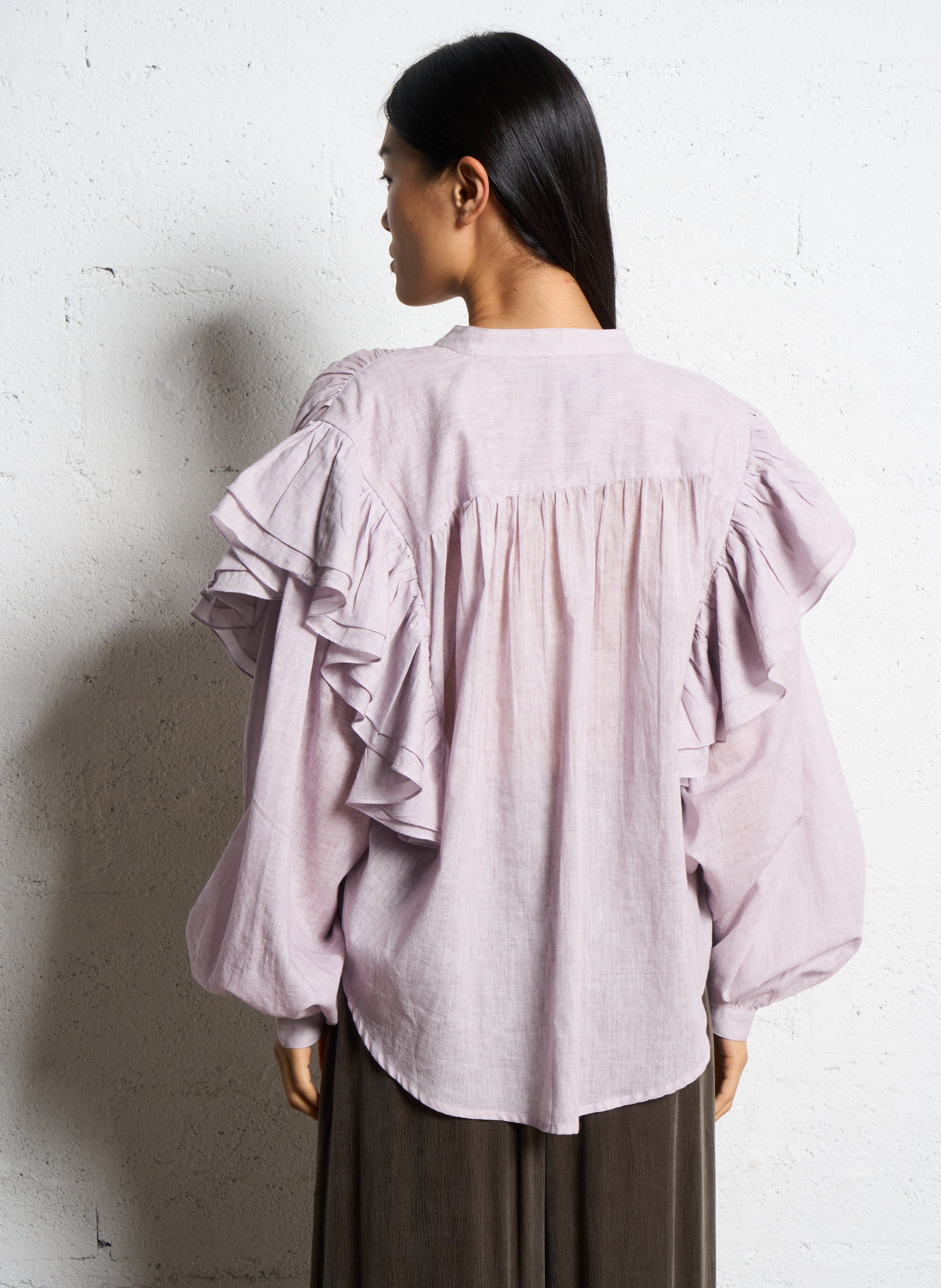 Chemise col coton  MES DEMOISELLES Violet