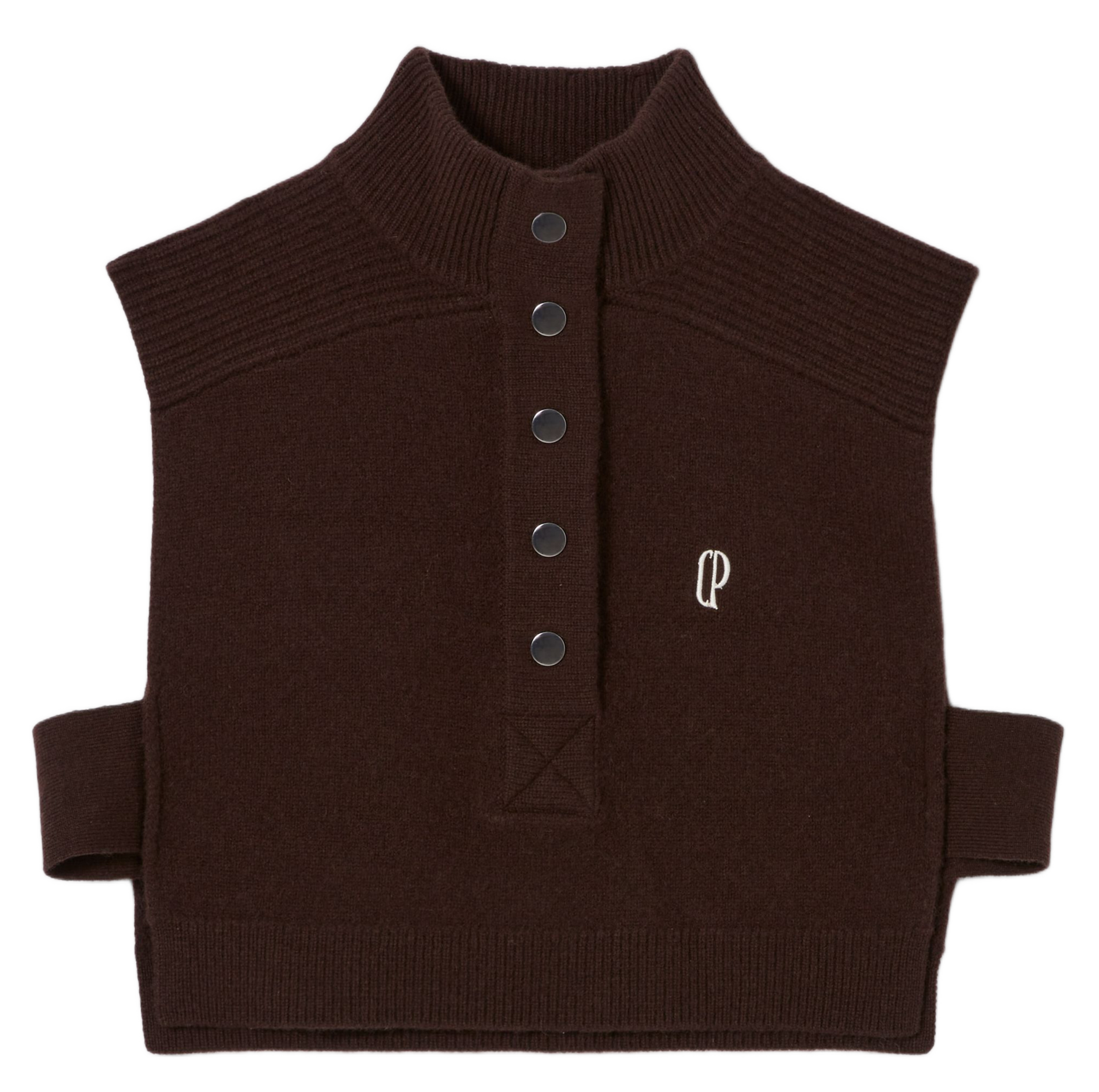 Pull col montant en laine  CLAUDIE PIERLOT Marron