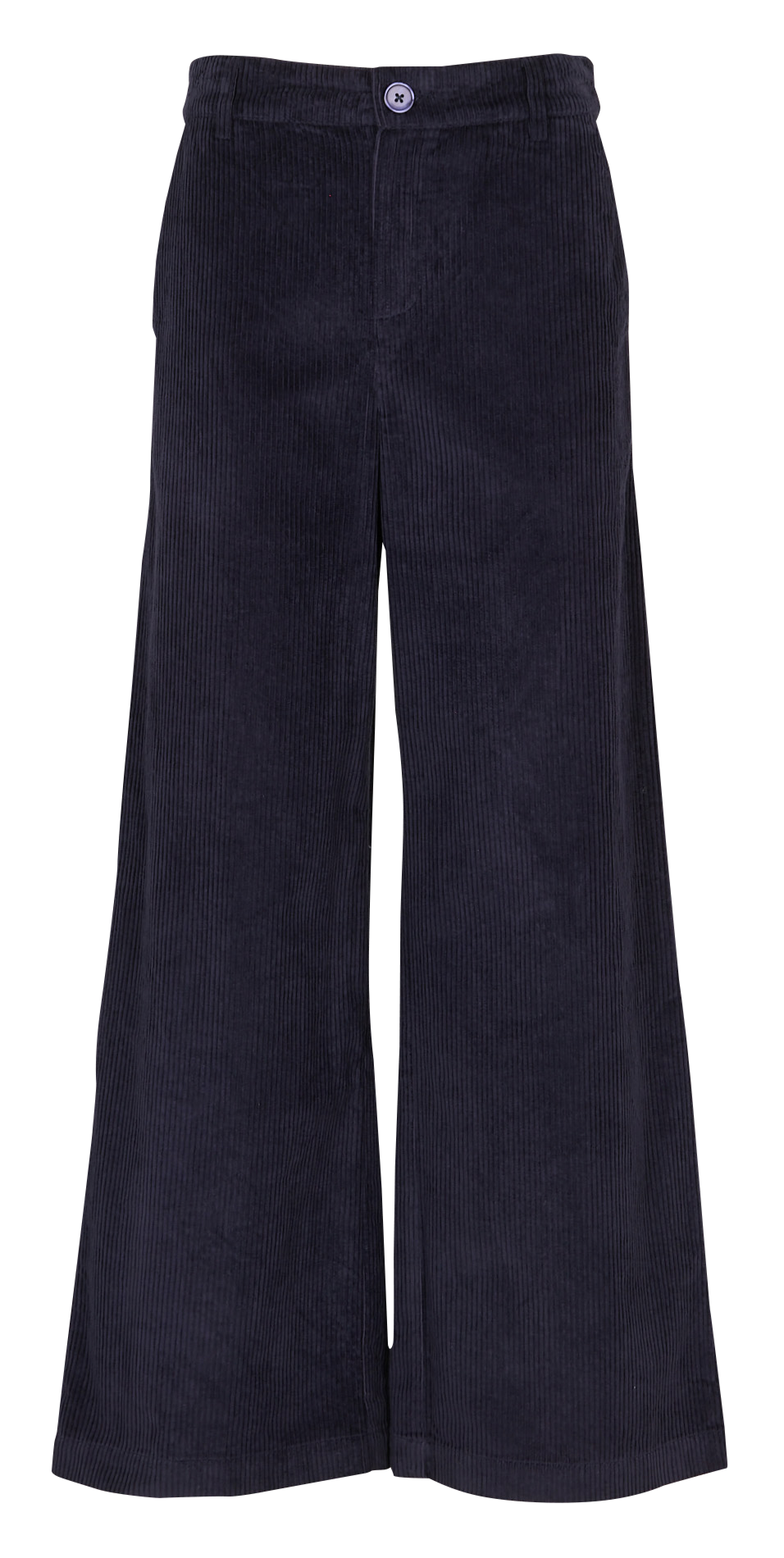 Wide-leg cotton-blend corduroy pants PETITE MENDIGOTE Blue