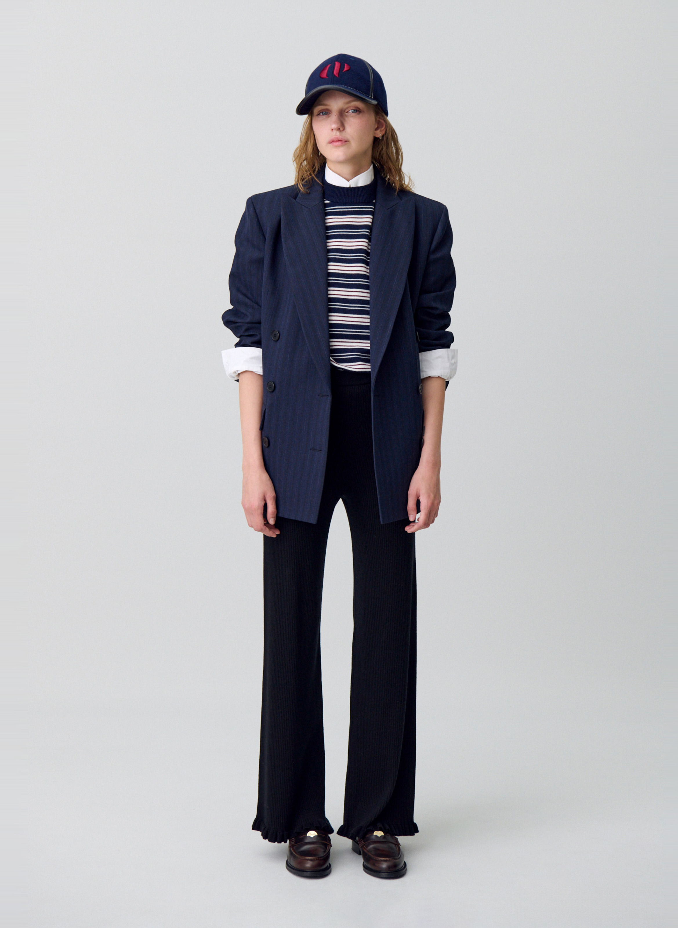 Flare knit pants CLAUDIE PIERLOT Black