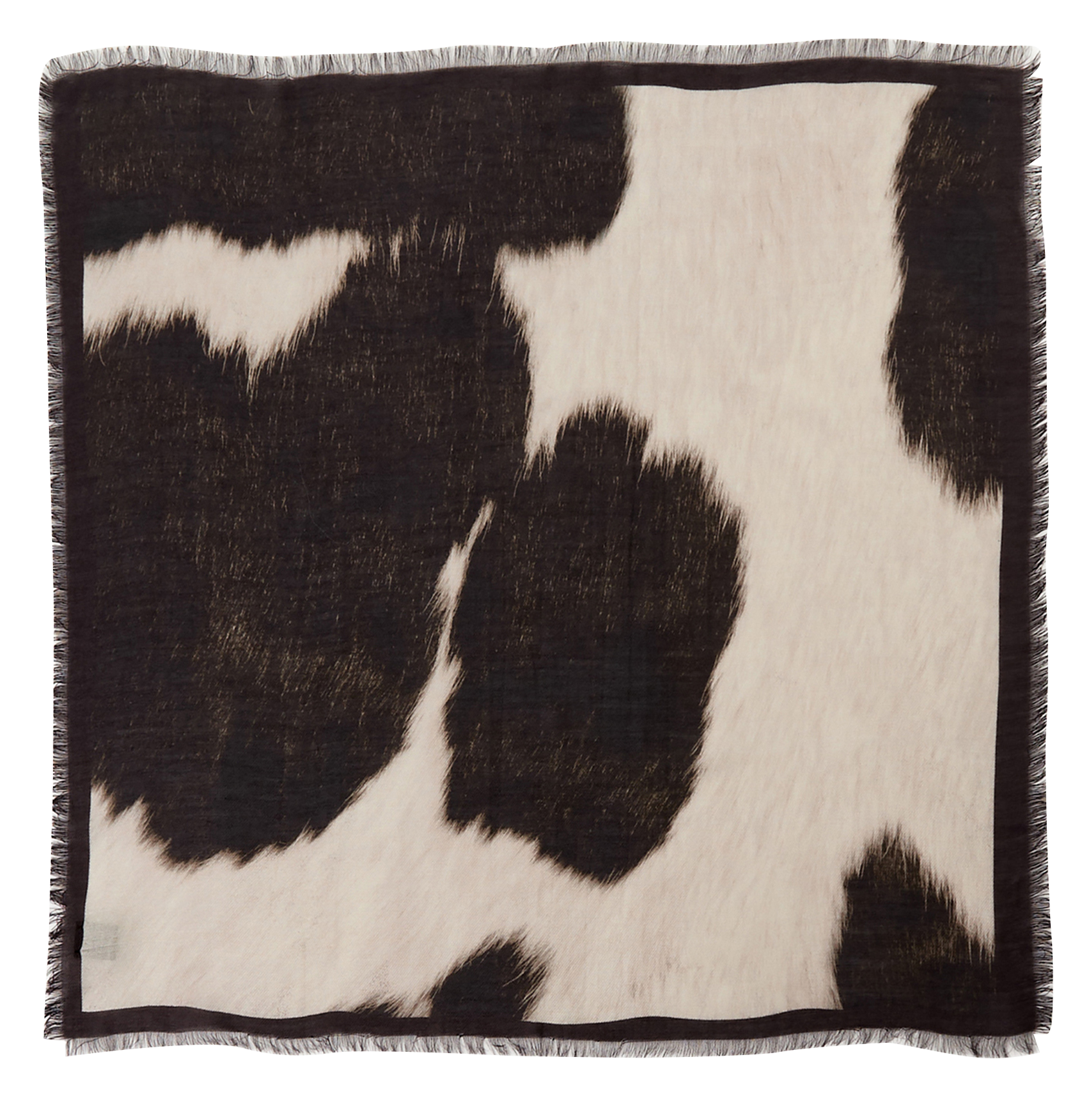 Kuhfellmuster-Tuch SAISON 1865 Braun