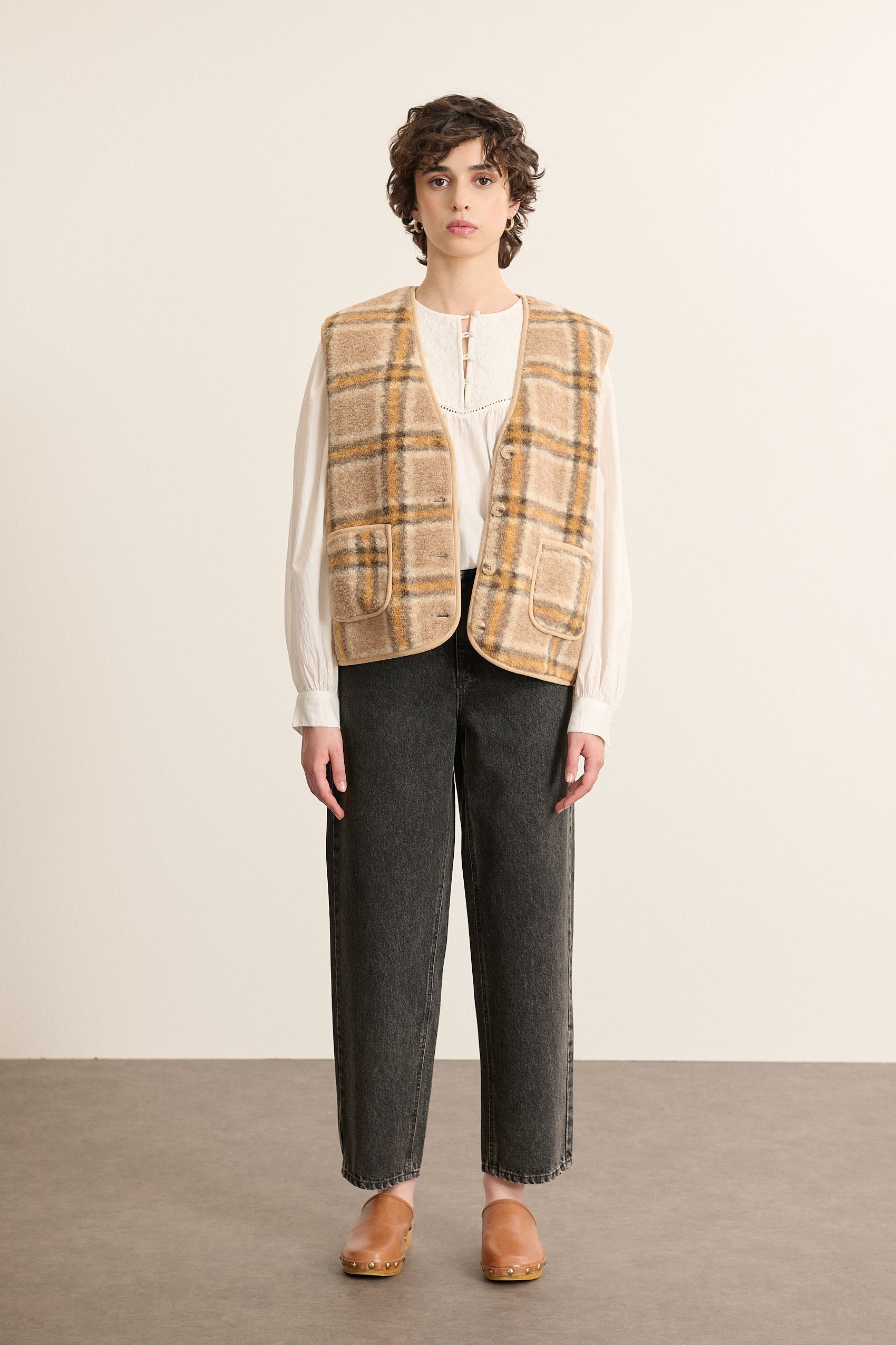 Sleeveless jacket GARANCE PARIS Yellow