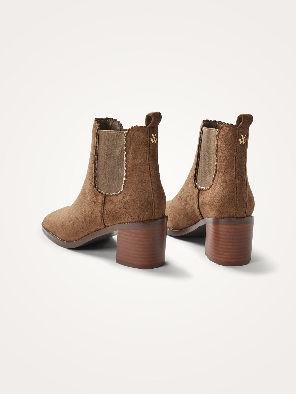 Bottines chelsea à talon VANESSA WU Marron