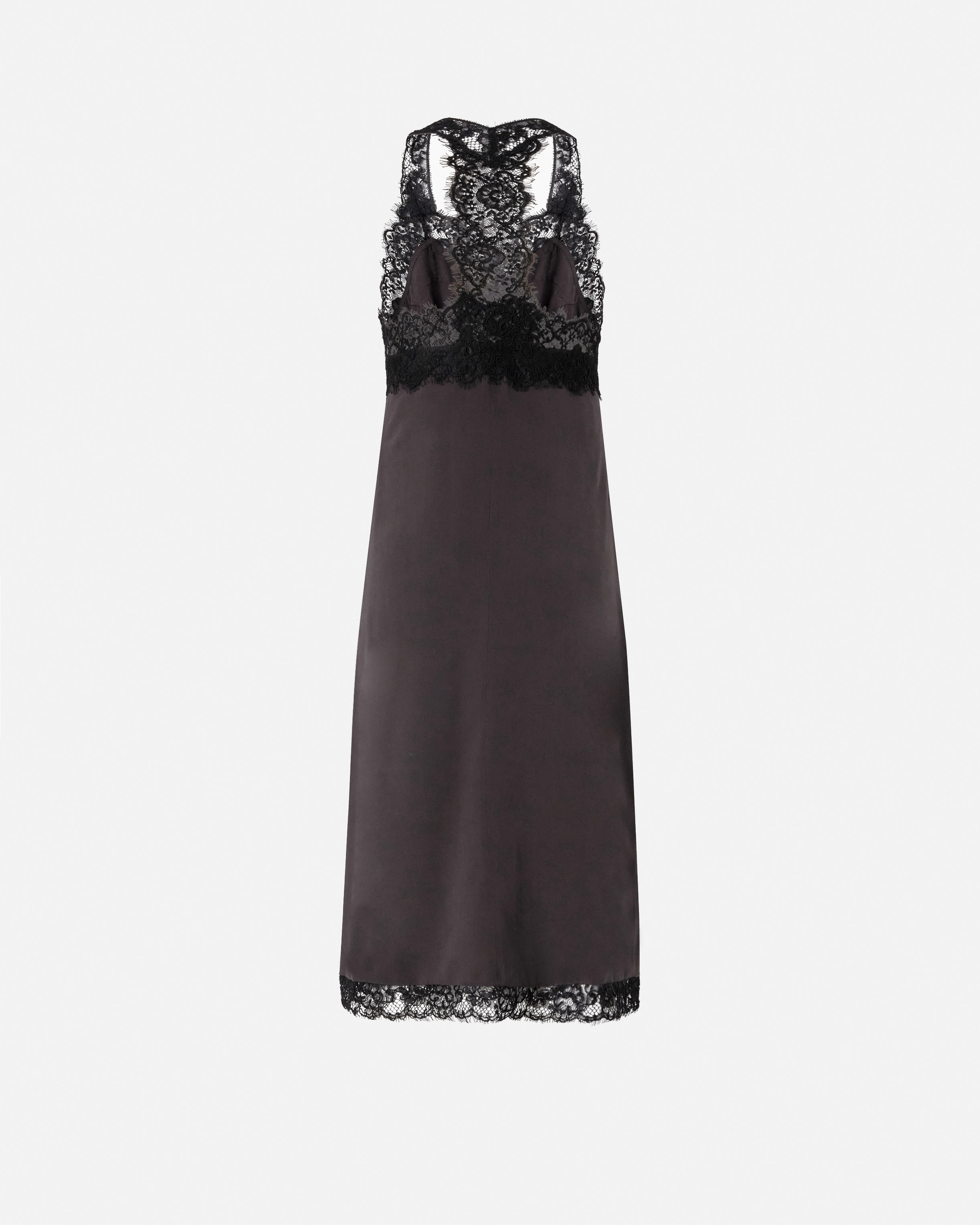 Silk and lace lingerie dress PINKO Brown