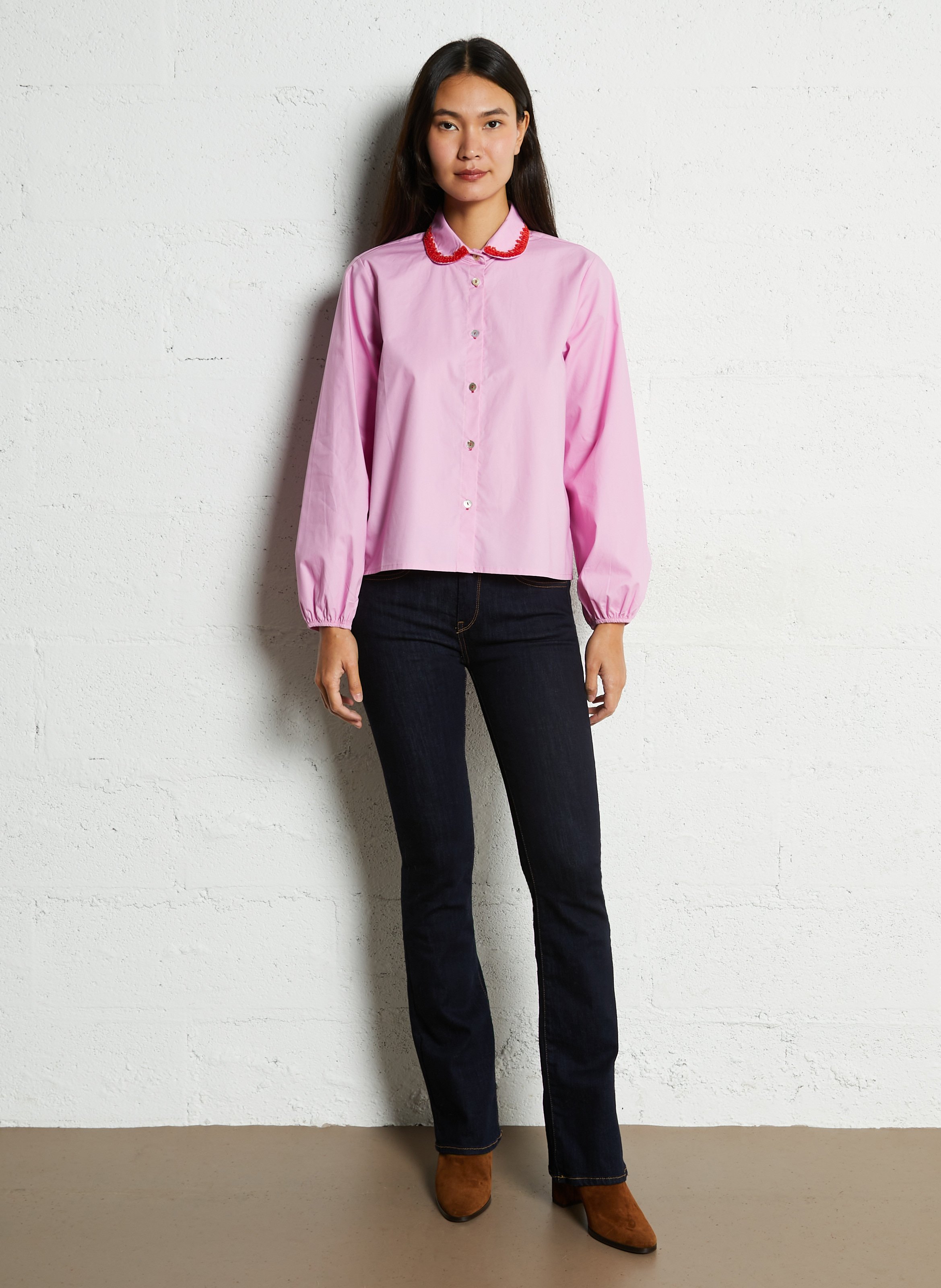 Bootcut-Jeans LE TEMPS DES CERISES Blau