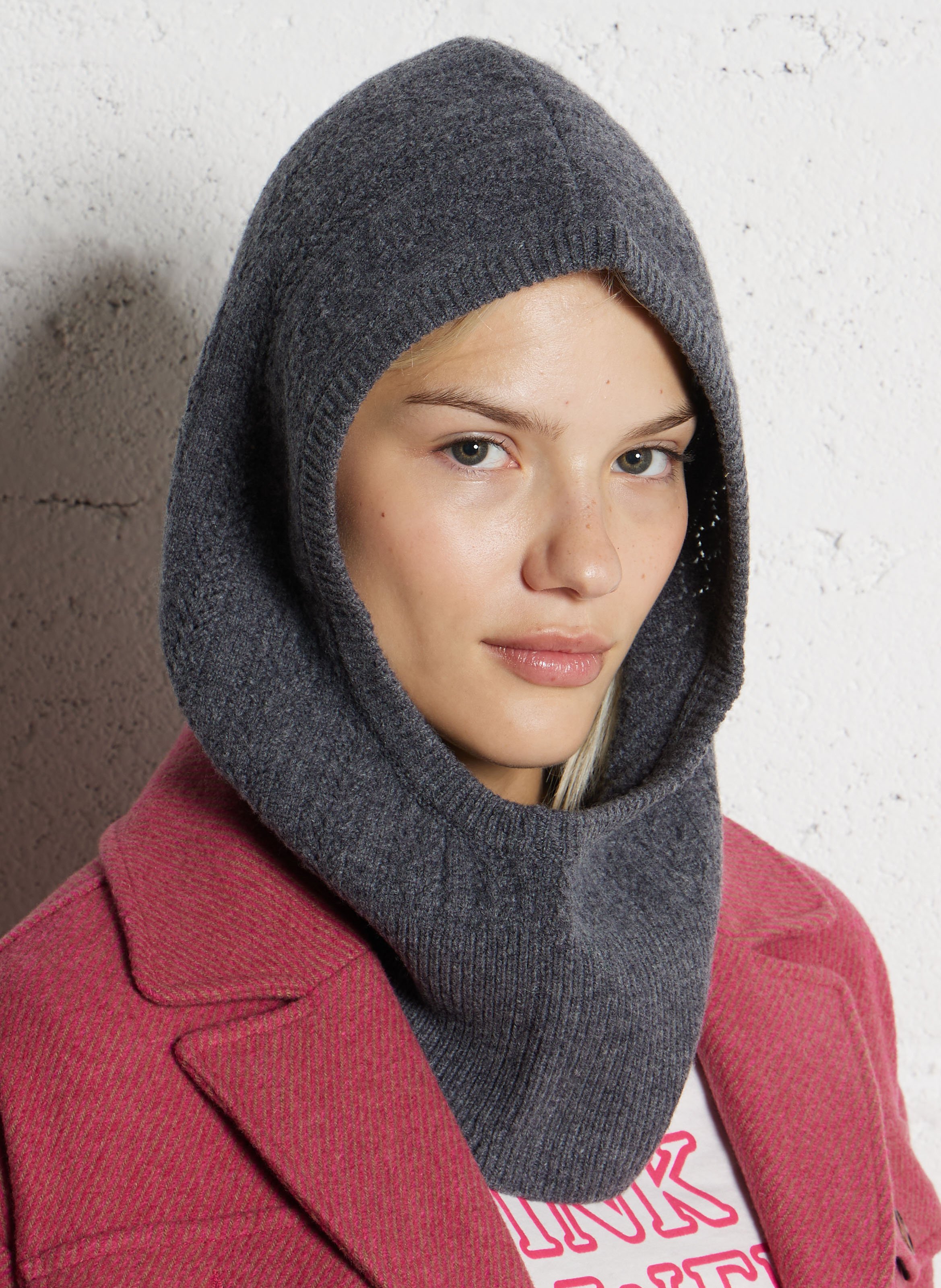 Wool balaclava PETITE MENDIGOTE Grey
