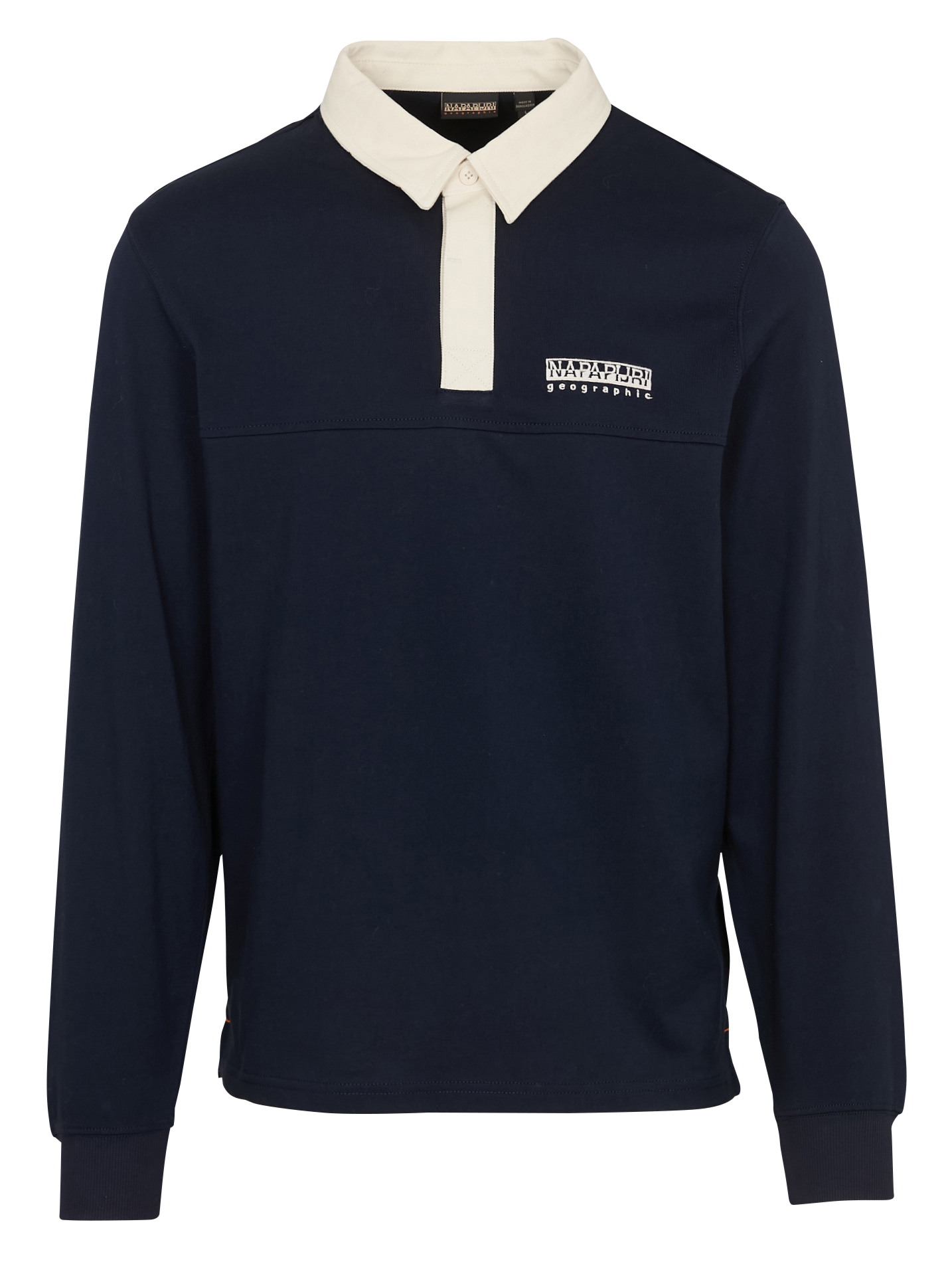 Top col polo en coton NAPAPIJRI Bleu