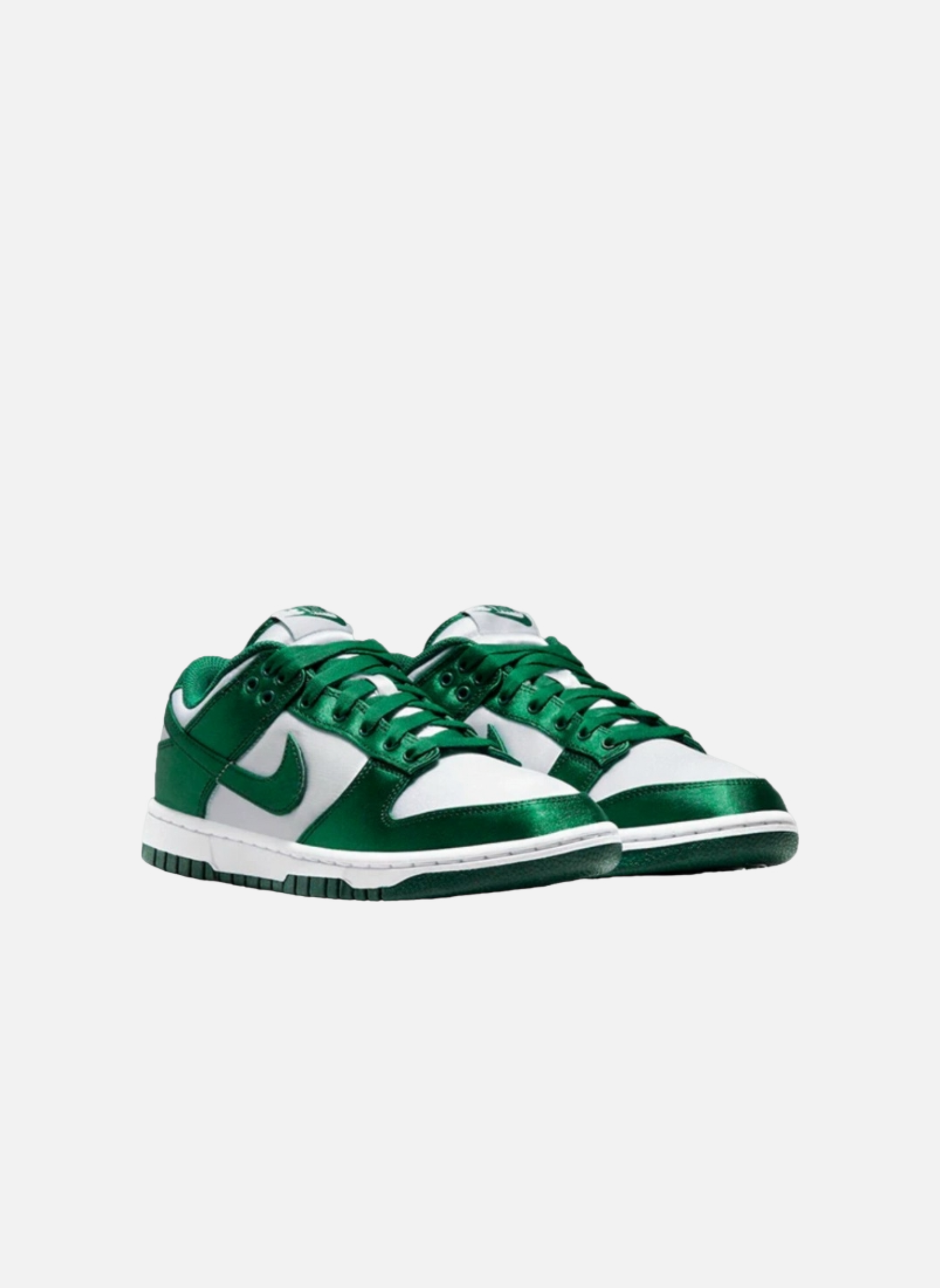Leather low-top sneakers NIKE Green