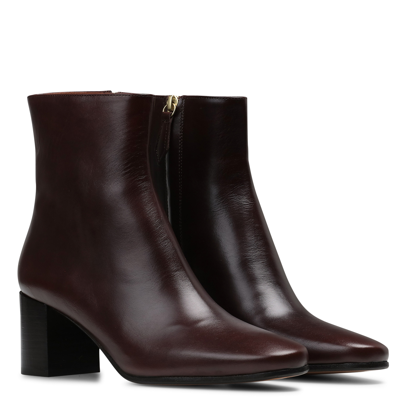 Bottines en cuir RIVECOUR Marron