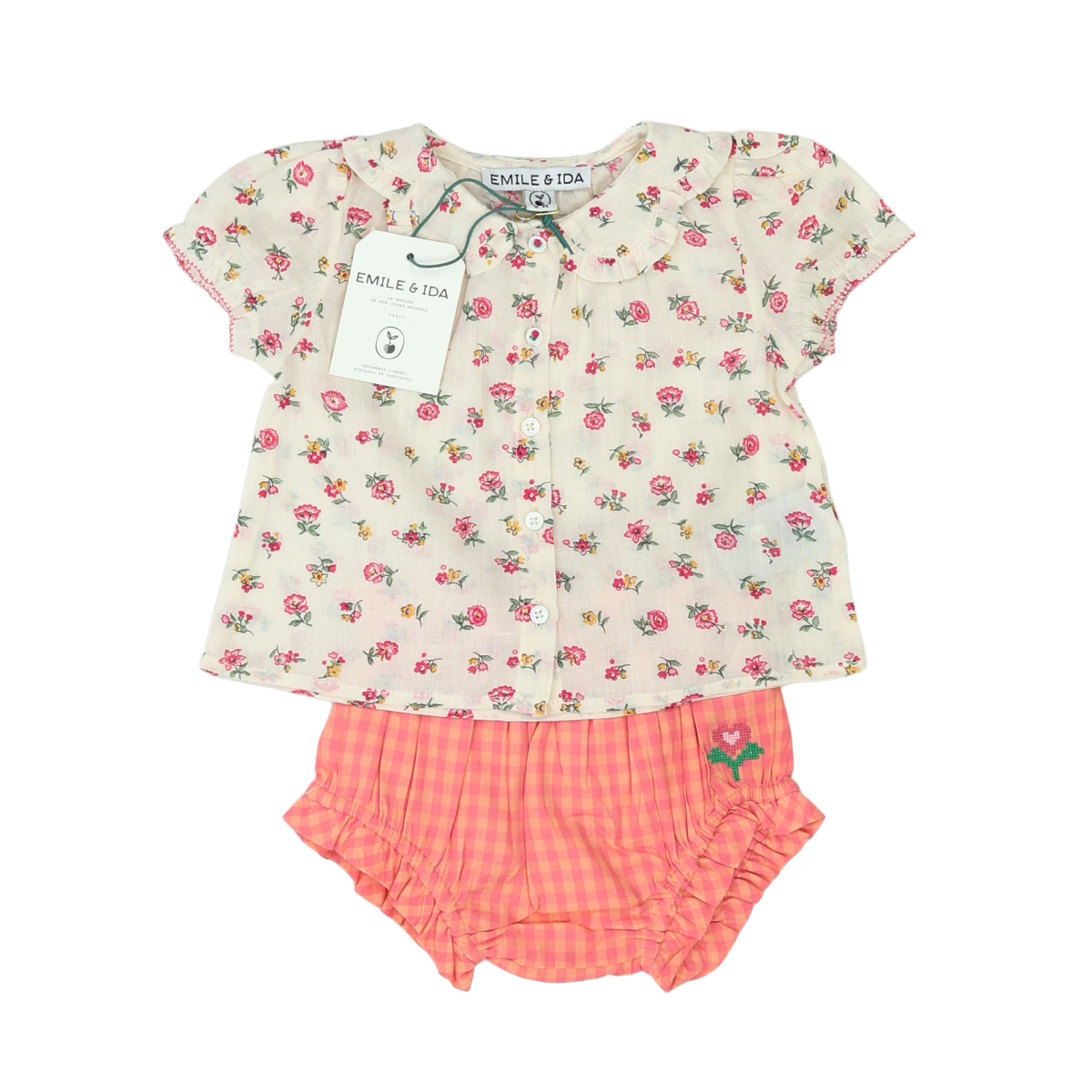 Beige baby outfit - 6 months EMILE ET IDA - SECONDE MAIN Beige