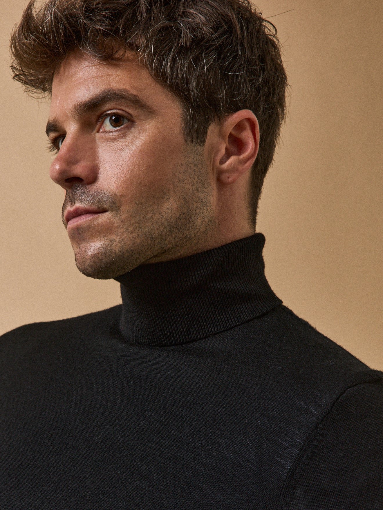 Fine merino wool turtleneck sweater CYRILLUS Black