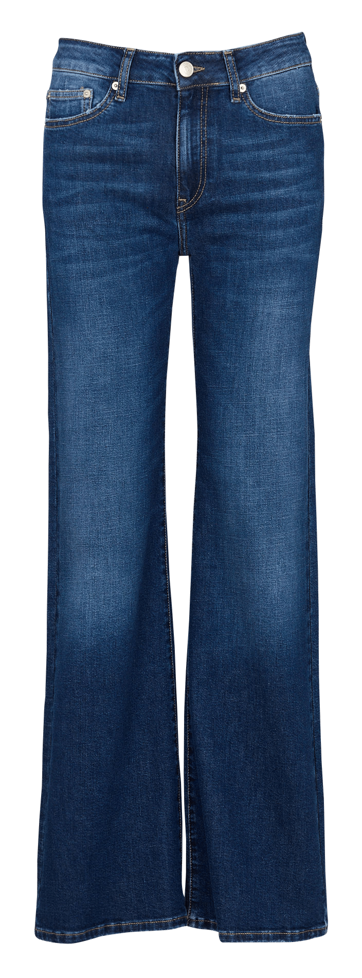 Flared jeans - katoenblend ACQUAVERDE Blauw
