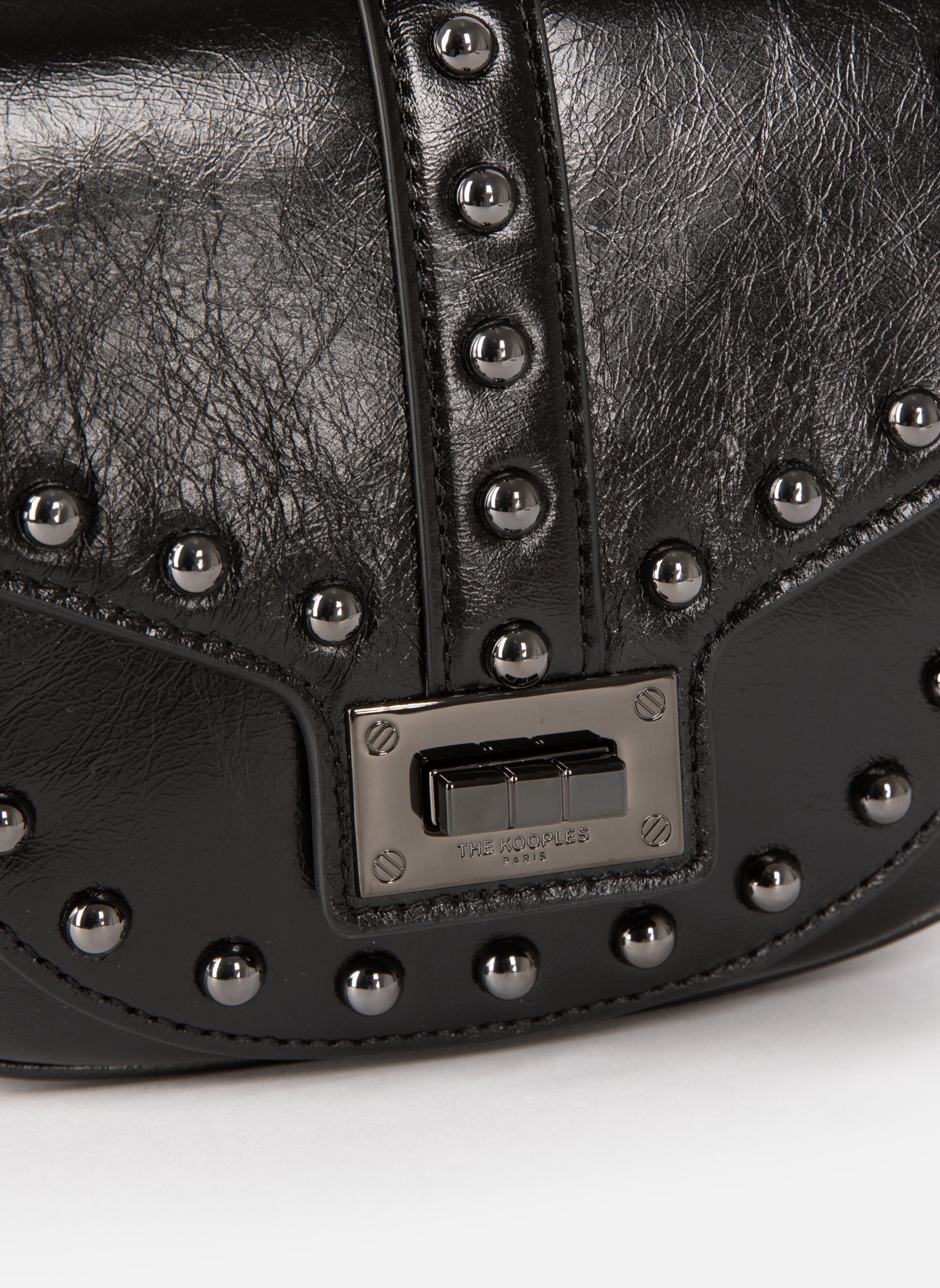 Emily rounded studded bag THE KOOPLES Black