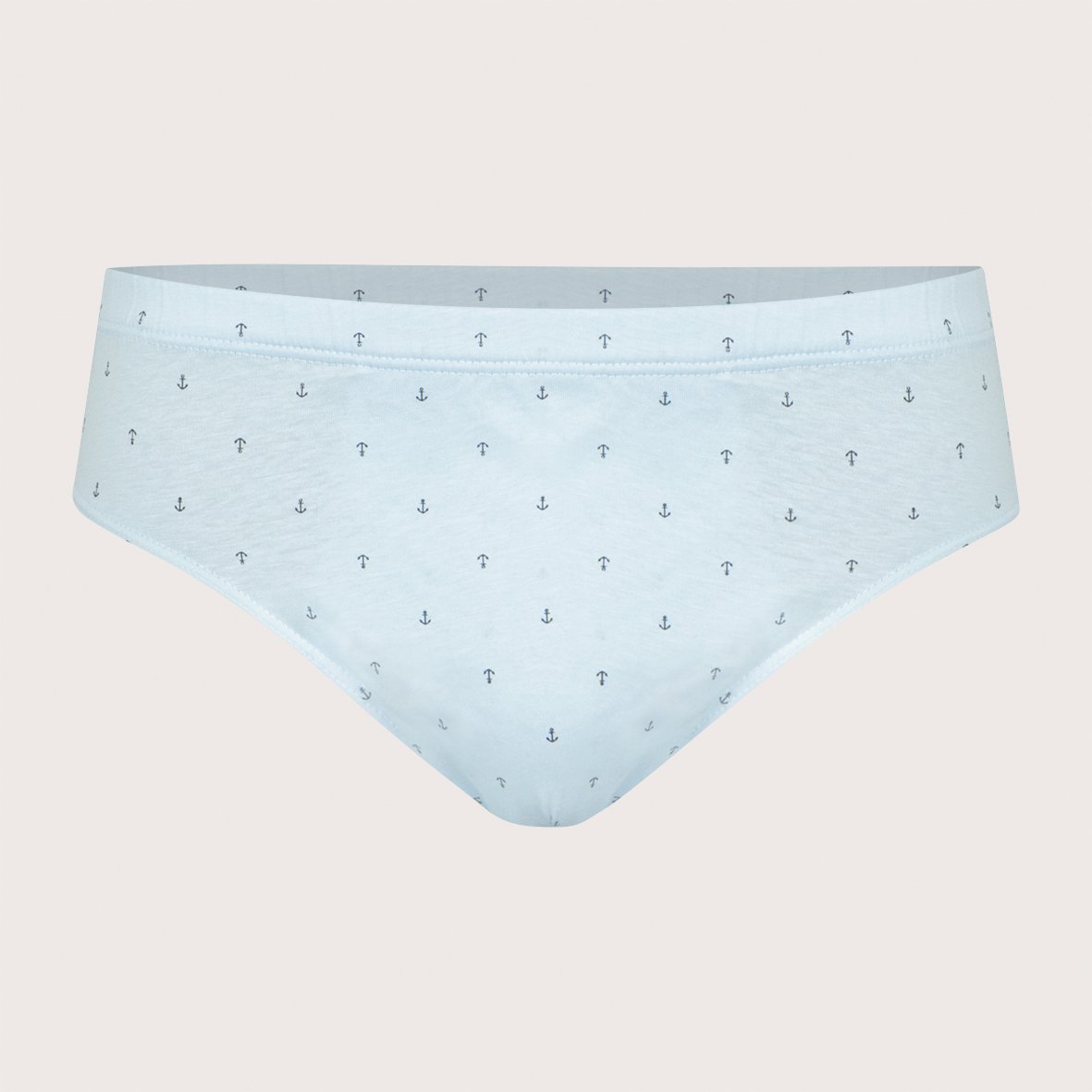 Mercerized cotton low-rise panties White