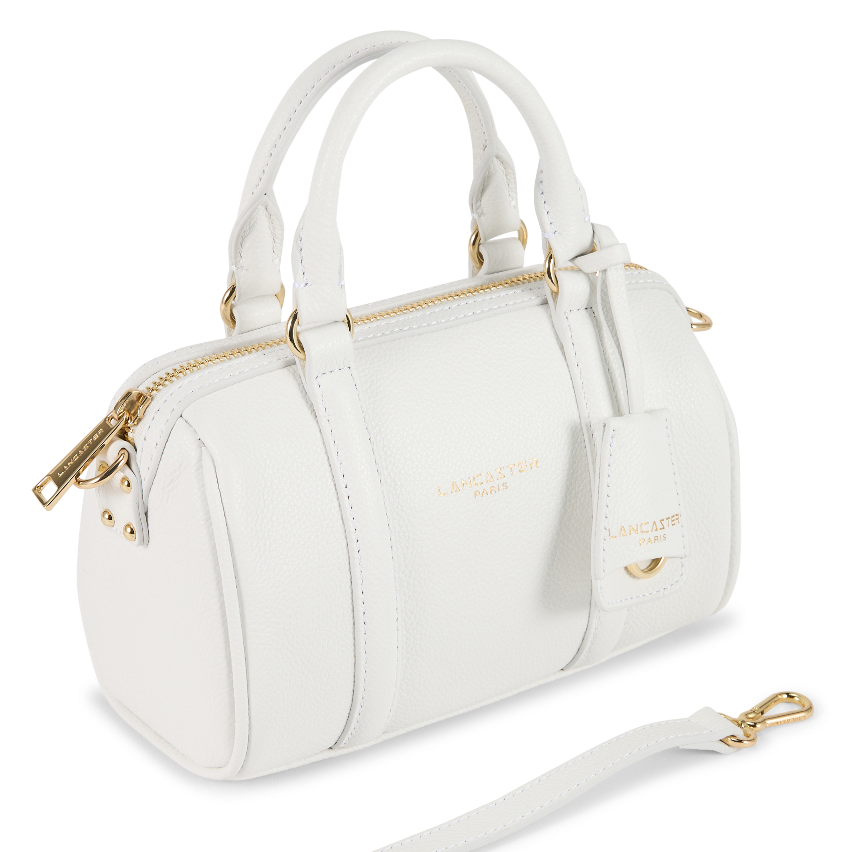 sac à main en cuir LANCASTER PARIS Blanc