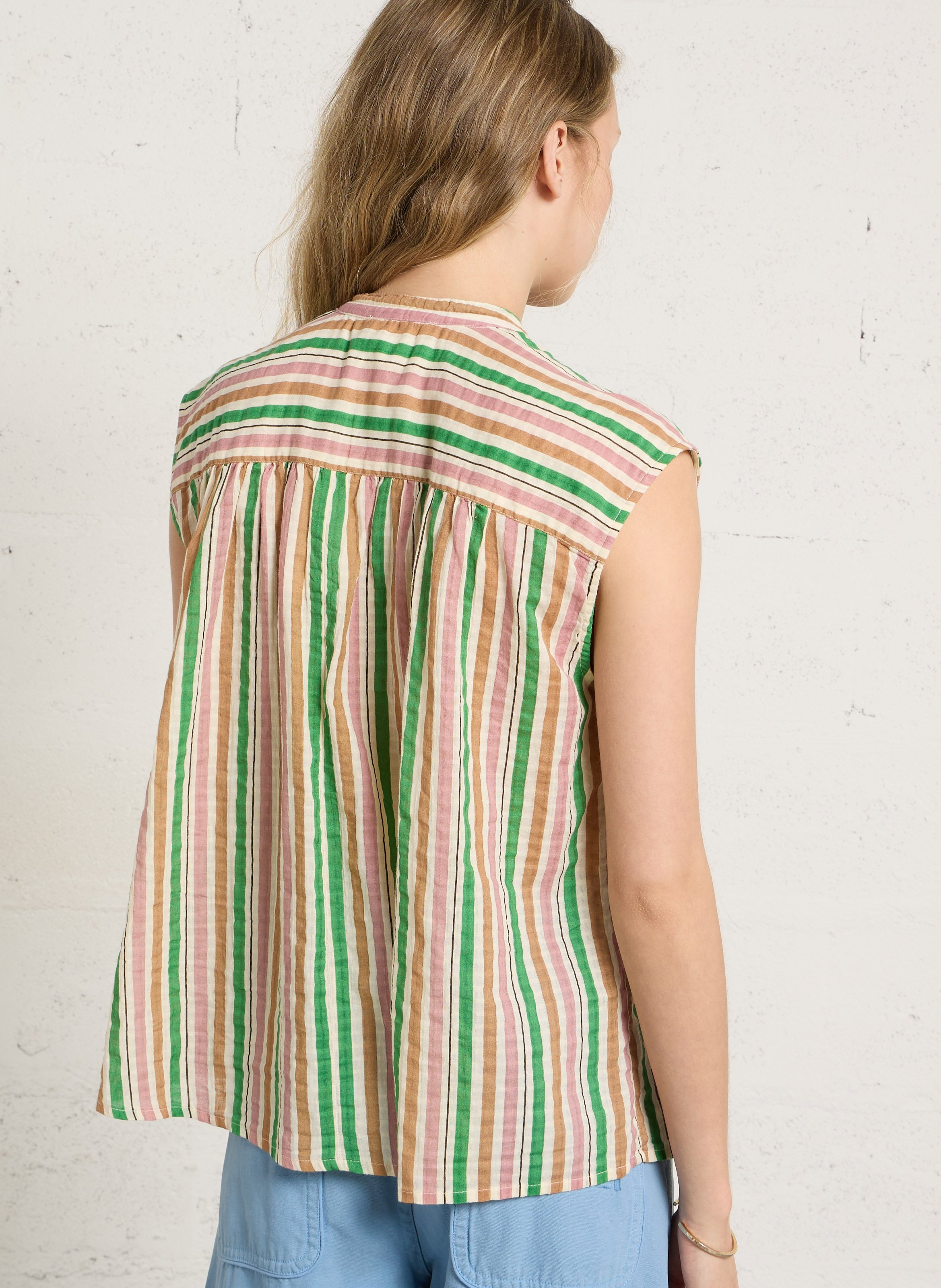 Weite Bluse aus Bio-Baumwolle LEON & HARPER Mehrfarbig