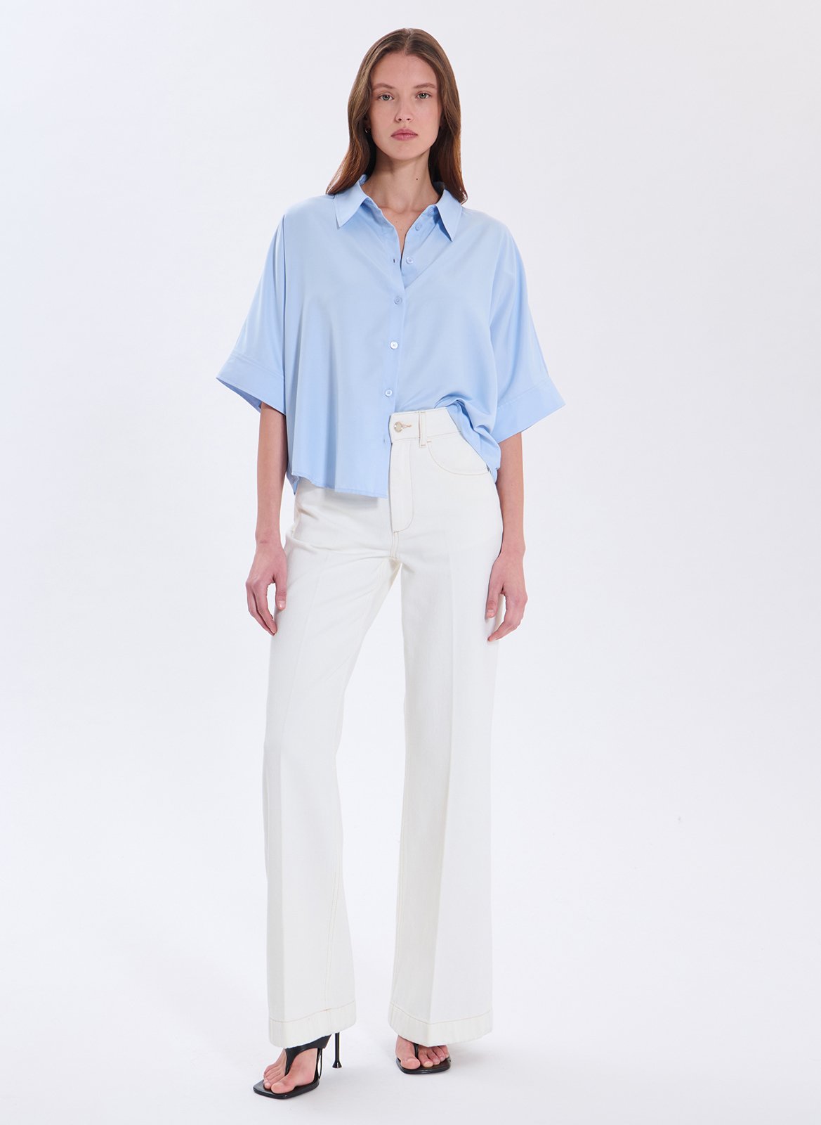 Chemise oversize col classique ZAPA Bleu