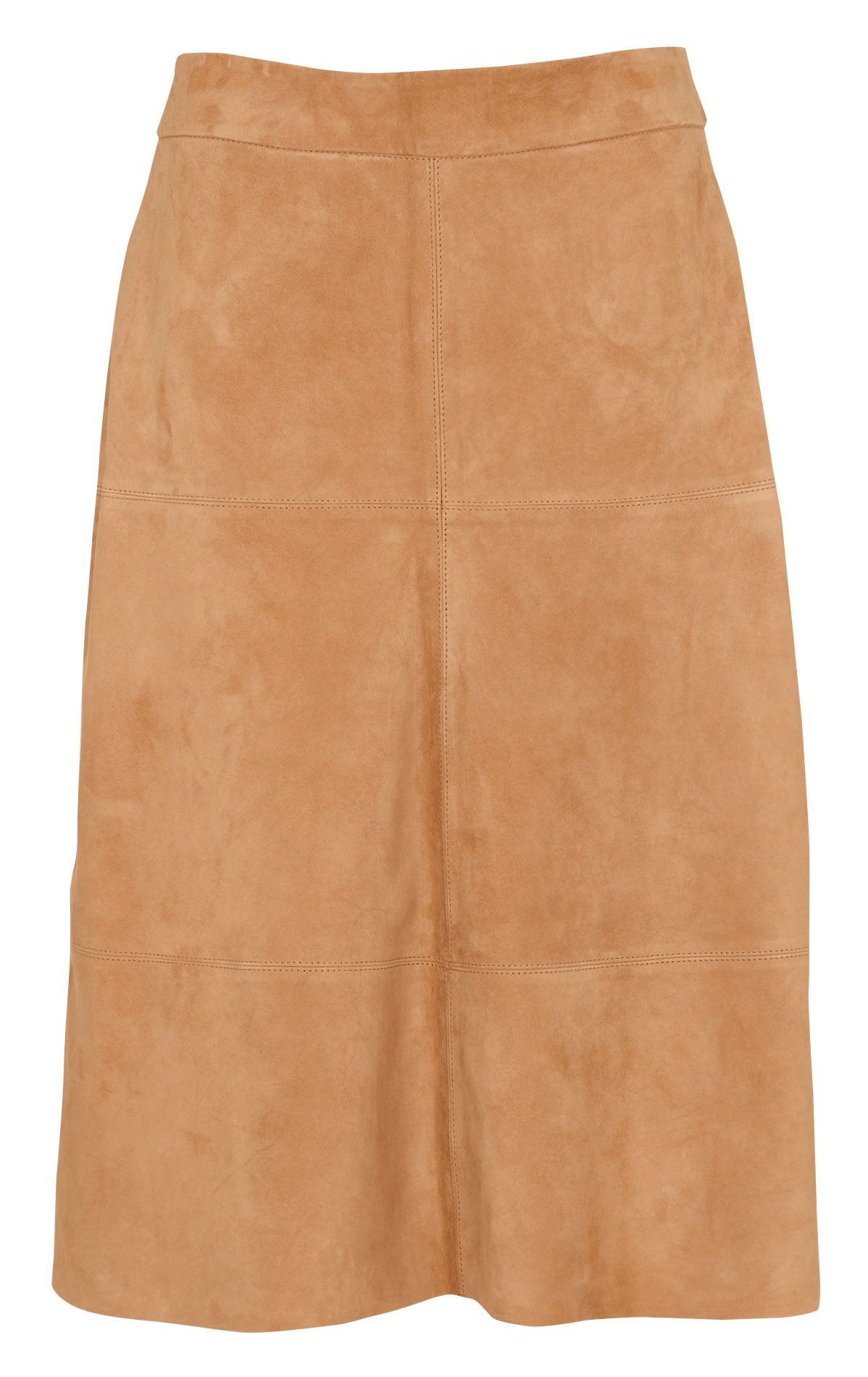 Midi rok van suède ZAPA Beige