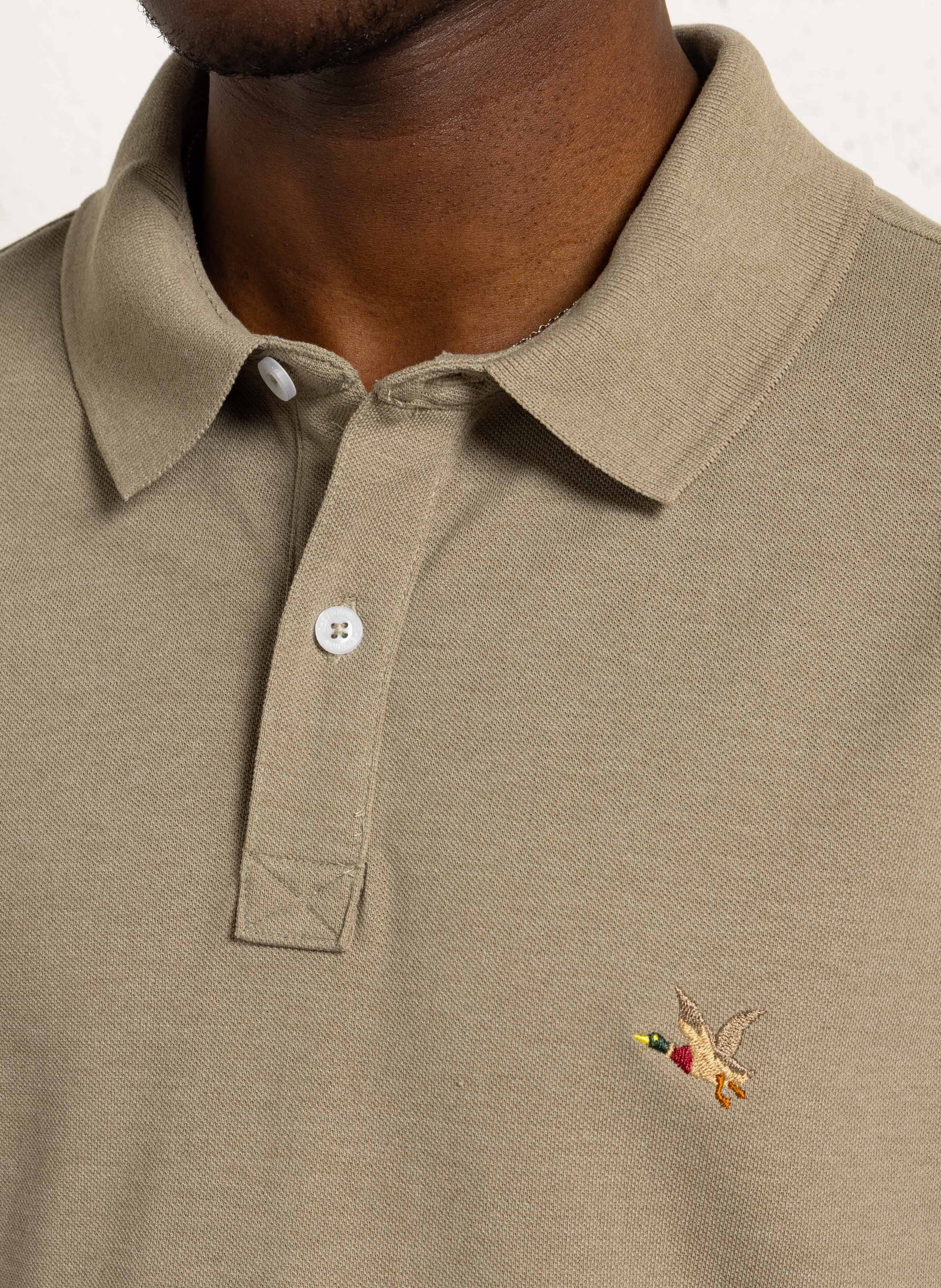 Short-sleeved organic cotton polo shirt CHEVIGNON Green